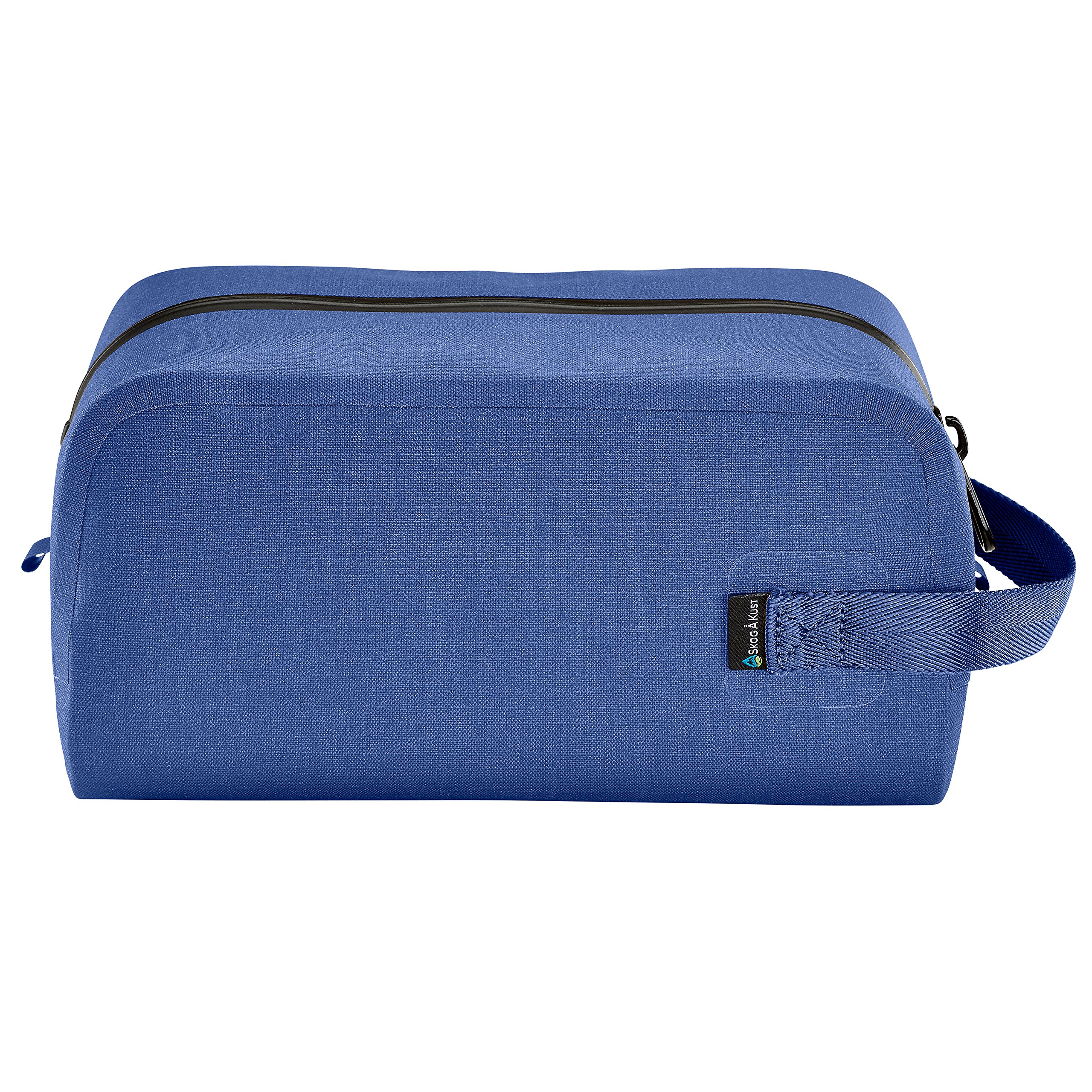 Waterproof & Leak-proof Travel Toiletry Bag by Skog Å Kust | Large Blue Cosmetic Organizer for Women & Men | Perfect for Airplane, Camping & Gym Essentials