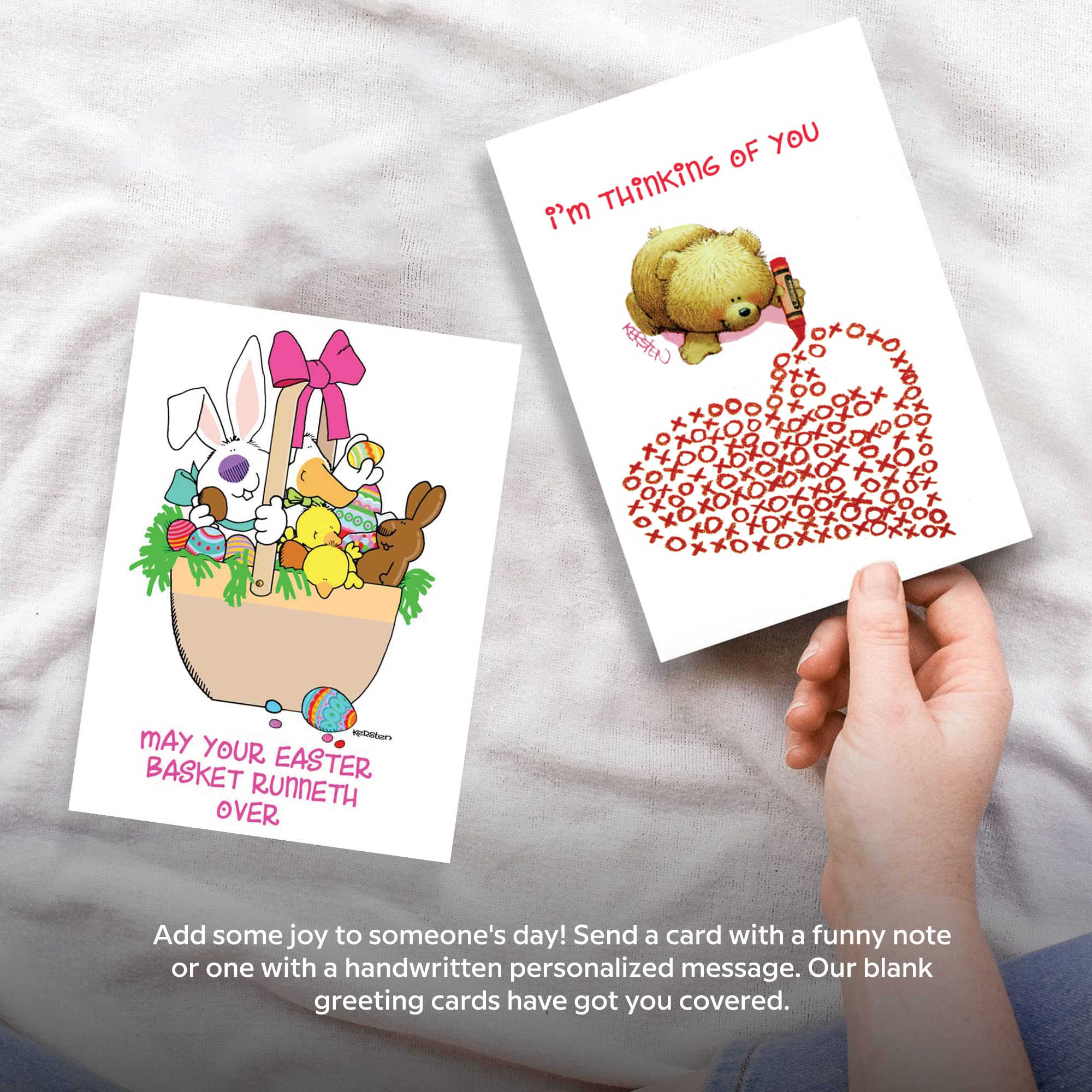 Stonehouse Collection 12 Greeting Cards and Envelopes Set - 5x7 Blank Cards for Holidays, Thank You, Friendship & Valentine's Day - Perfect for Kids & Adults - Elegant Stationery for Birthday Wishes, Wedding Invitations & Special Occasions