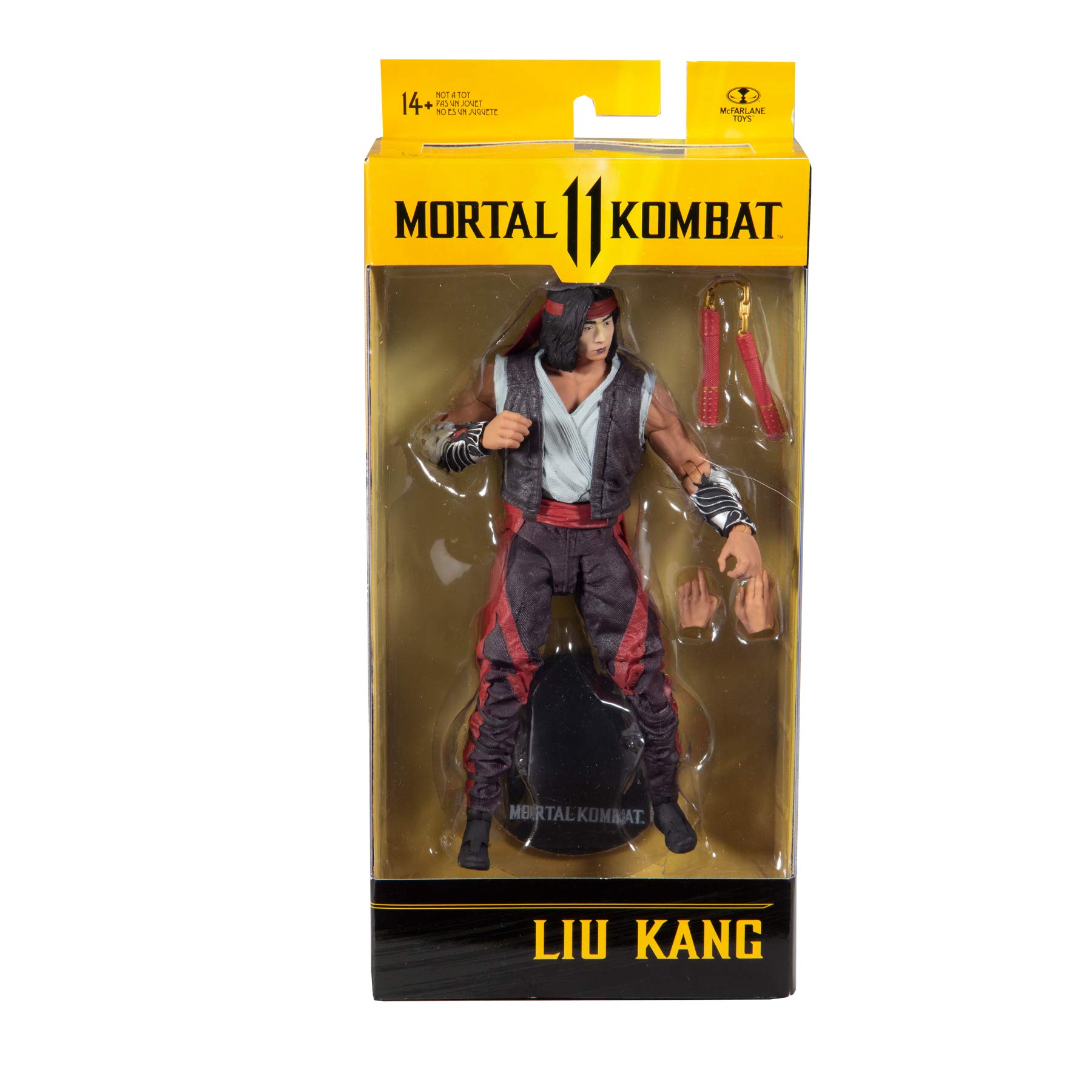 McFarlane Toys Mortal Kombat Liu Kang 7-Inch Collectible Action Figure - Perfect for Display, Gaming Battles & Mortal Kombat Fans Collection