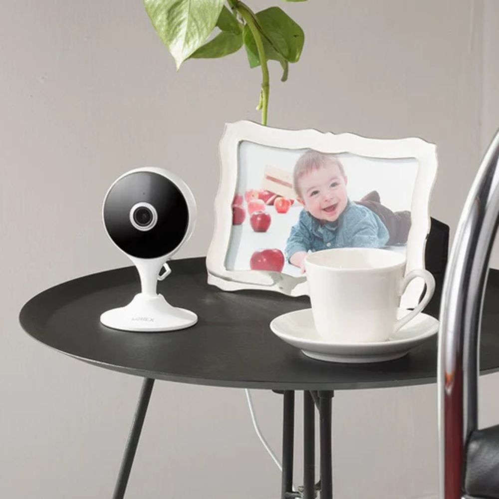 Lorex 2K HD Indoor WiFi Security Camera with Night Vision & Motion Detection - Monitor Your Home, Baby, or Pets 24/7