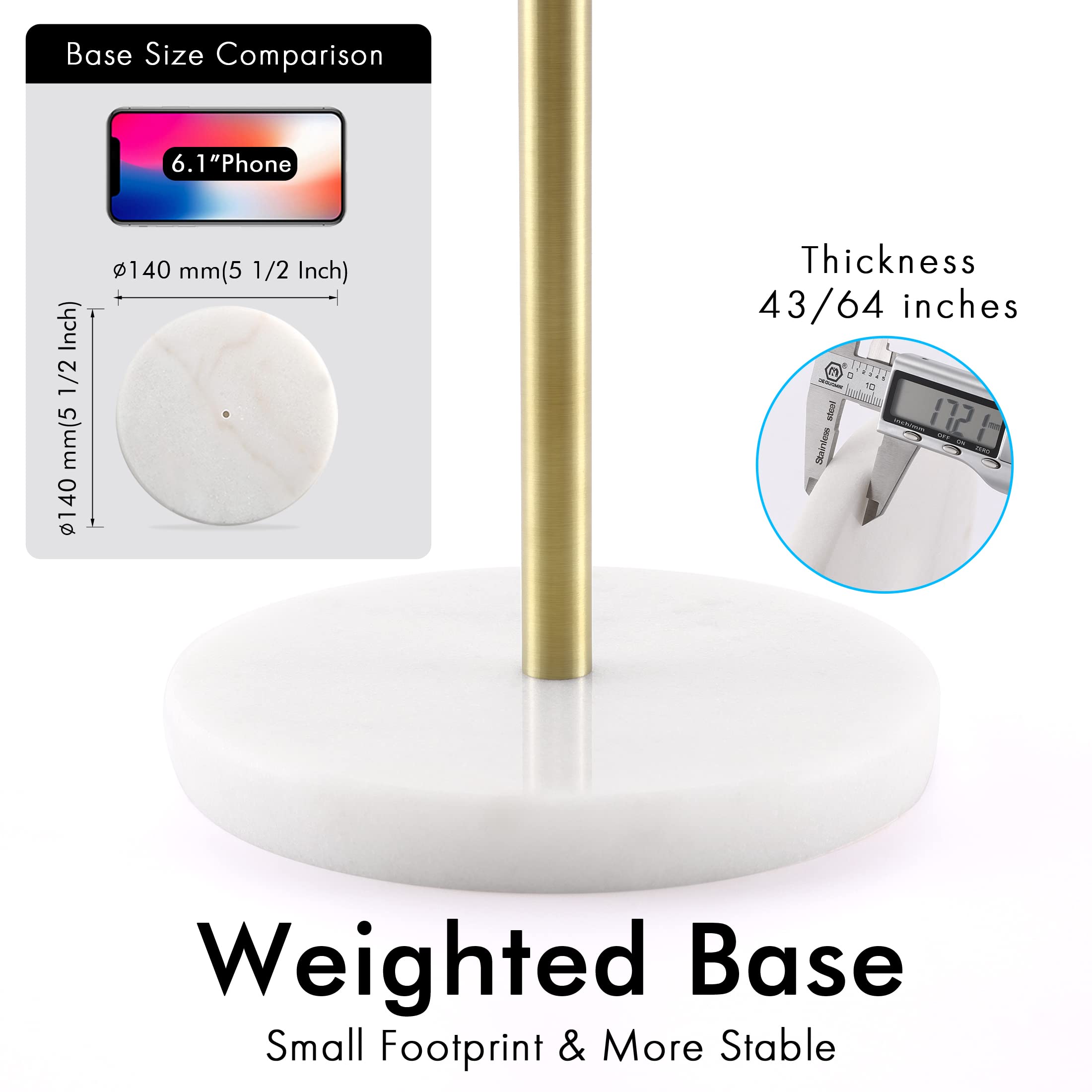 KES Gold Stainless Steel Towel Rack - 16.5