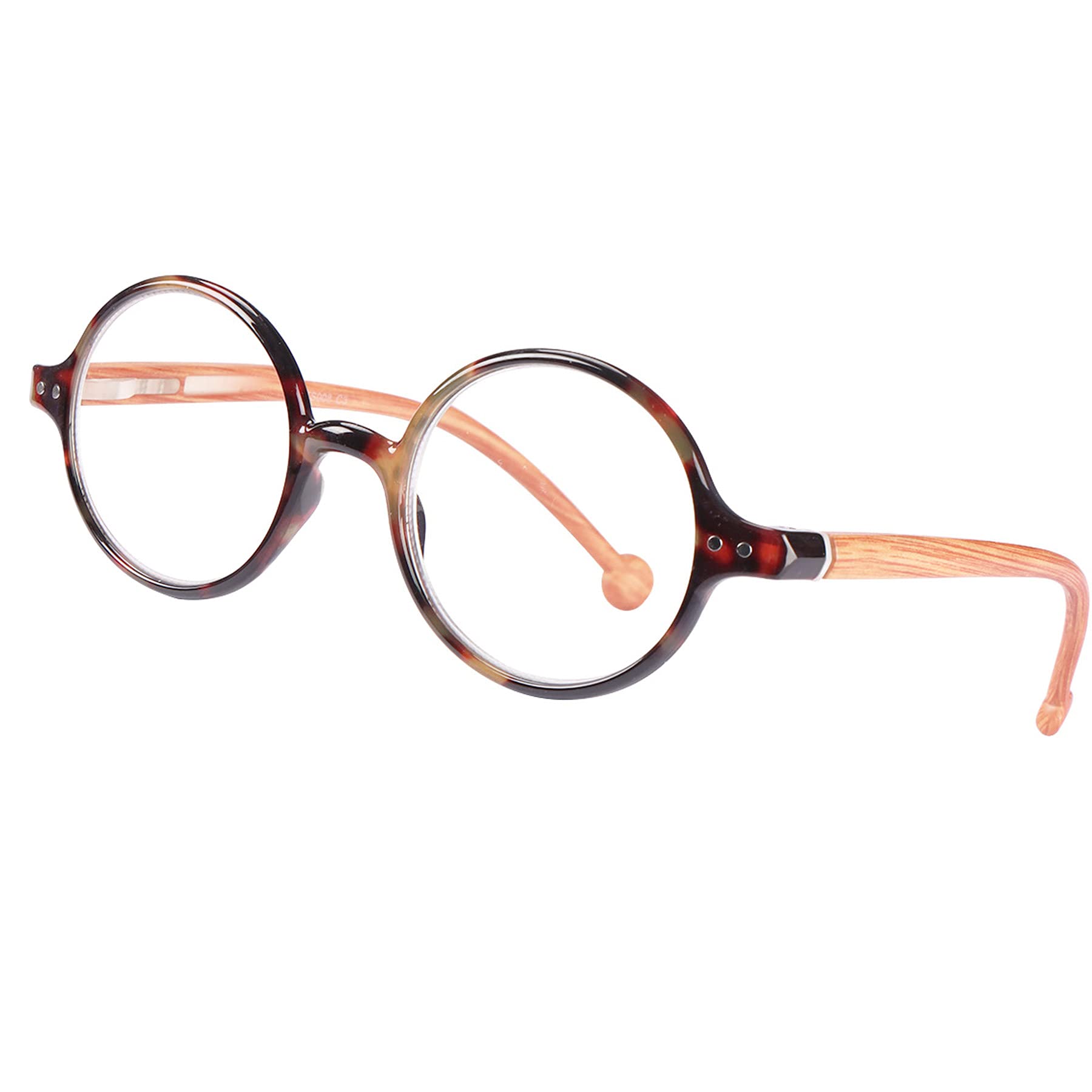 Blue Light Blocking Reading Glasses for Women & Men - Round Unisex Readers with Ultra Lightweight Frame - Perfect for Computer Work, Reading & Screen Time