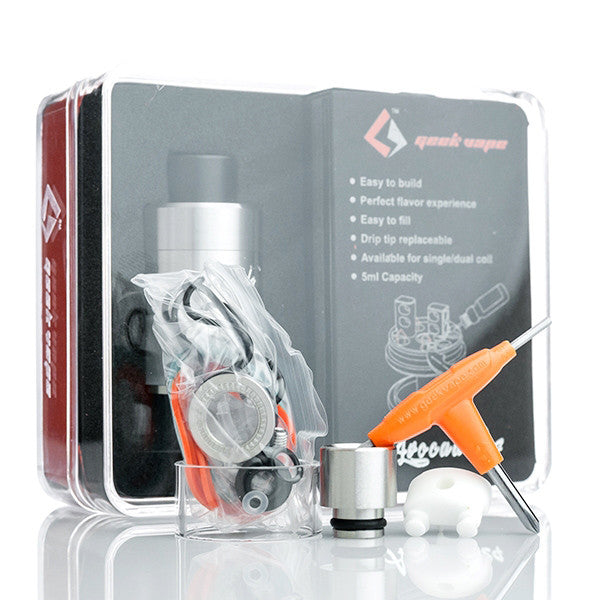 GeekVape Avocado 24 RDTA Rebuildable Dripping Tank Atomizer - 5.0ml E-Liquid Capacity - Top Fill Design for Vaping Enthusiasts - Perfect for Cloud Chasing & Flavor Production