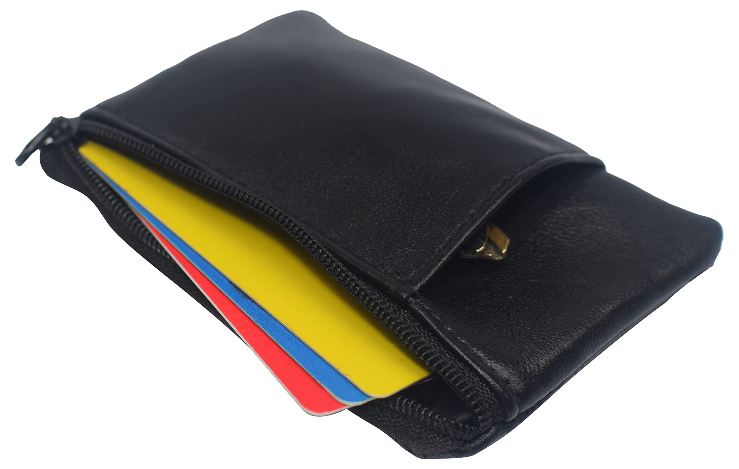 **MARSHAL Genuine Leather Slim Minimalist Wallet with Clear ID Window & Key Ring – Lightweight RFID Blocking for Men & Women | Perfect for Travel, Work & Everyday Use**