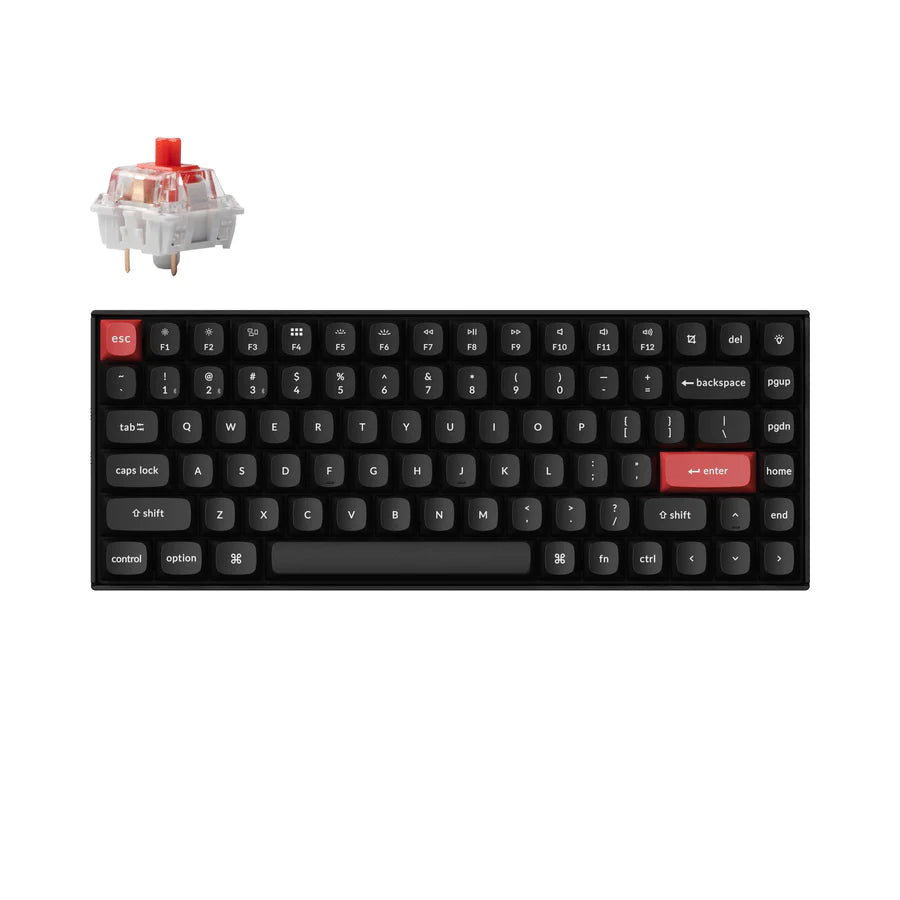 Keychron K2 Pro 75% Layout Wireless Mechanical Keyboard - Hot-Swappable, QMK/VIA Programmable, Bluetooth/USB-C - Perfect for Mac, Windows, Gaming & Office Work