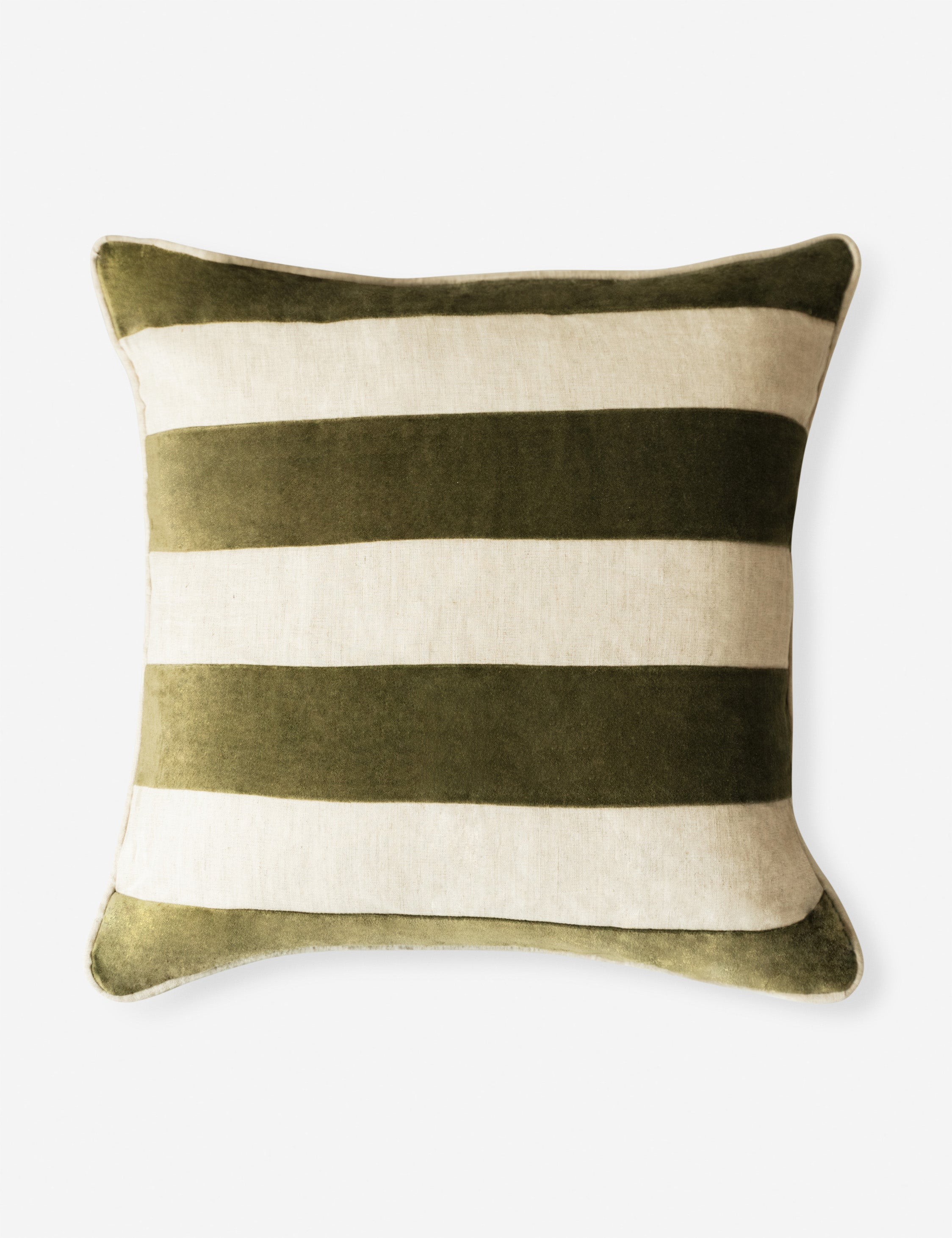 Borroto Velvet Stripe Pillow - Soft Decorative Throw Cushion for Sofa, Bed & Home Decor - Perfect for Living Room, Bedroom & Cozy Spaces