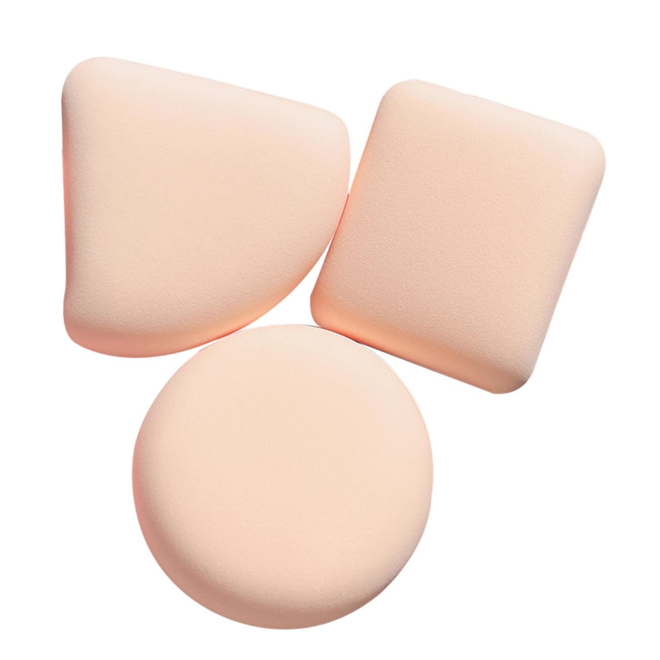 FRCOLOR 3-Piece Makeup Sponge Set - Soft Beauty Blender & Triangle Puff for Flawless Foundation Application | Perfect for Liquid, Cream & Powder Makeup | Professional Cosmetic Sponges for Daily Makeup & Travel