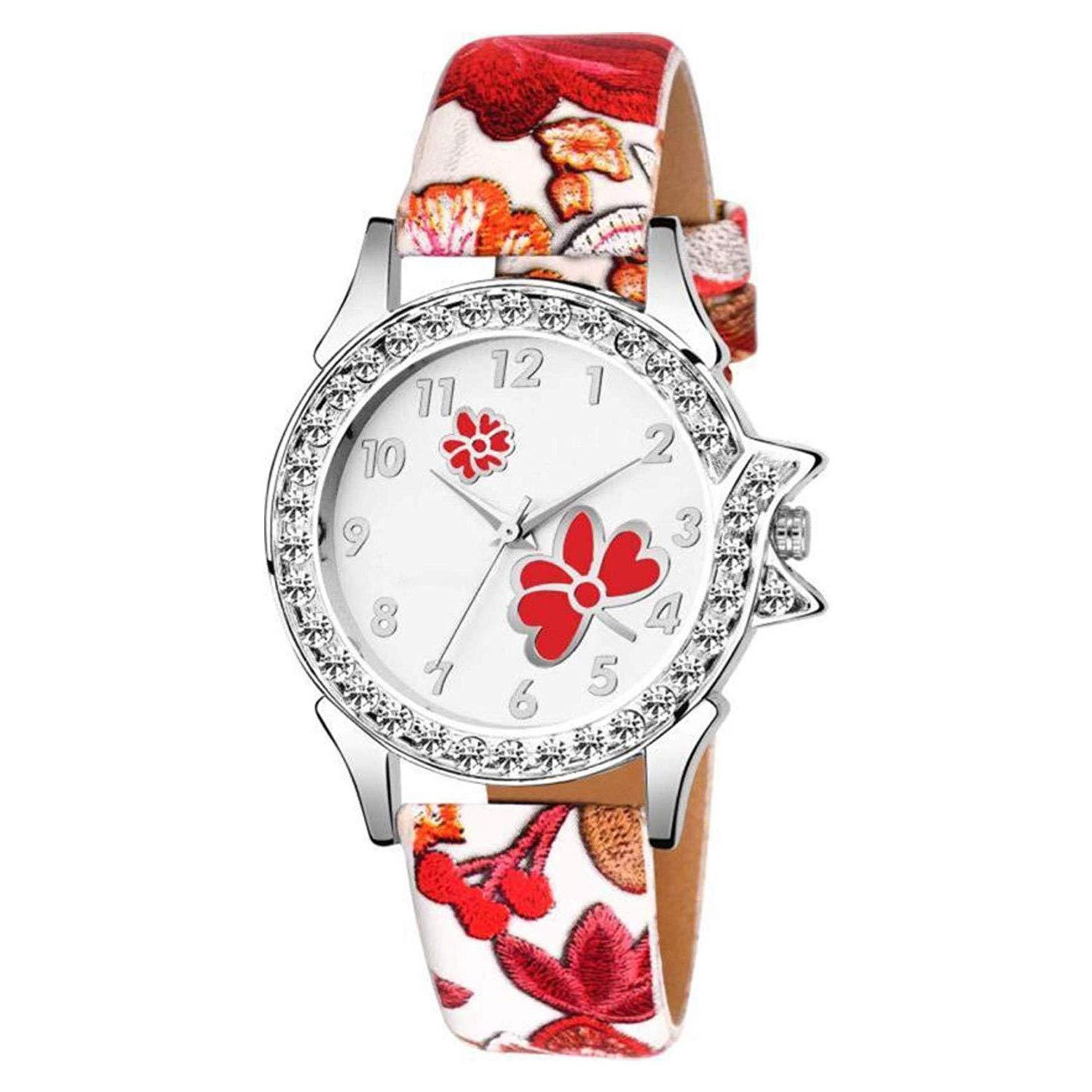 HIRA Analog Multicolor Diamond Dial Women's & Girls' Watches - Stylish Fashion Accessory for Casual, Office & Party Wear
