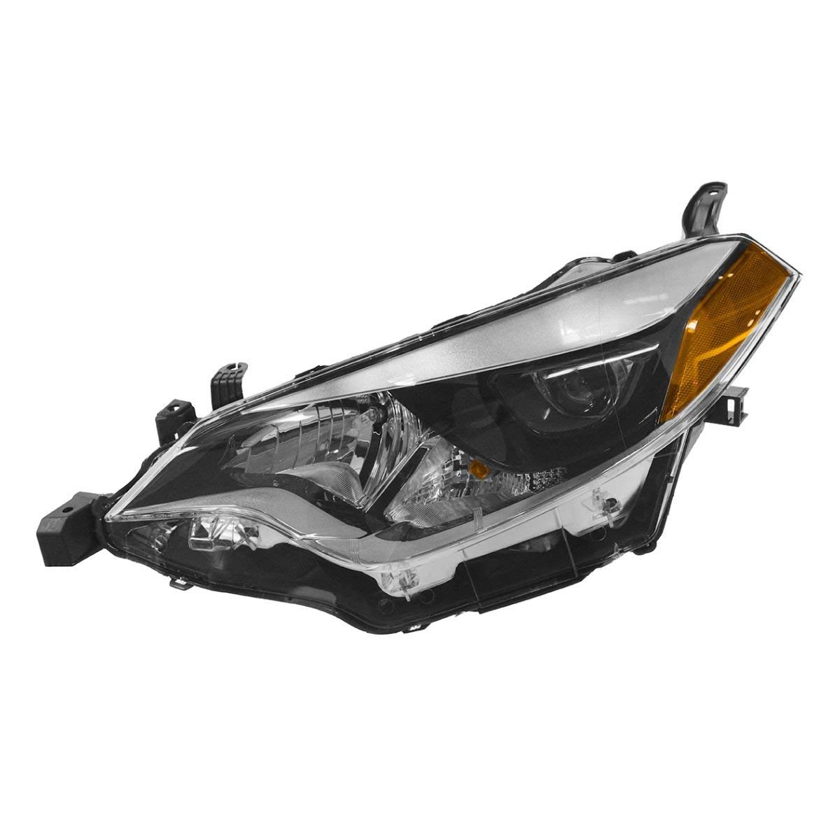 Eapmic Driver Side Headlight Assembly with Bulbs - Compatible with 2014-2016 Toyota Corolla 4-Door Sedan (Left Side) - Durable Replacement for Improved Night Visibility & Safety Driving