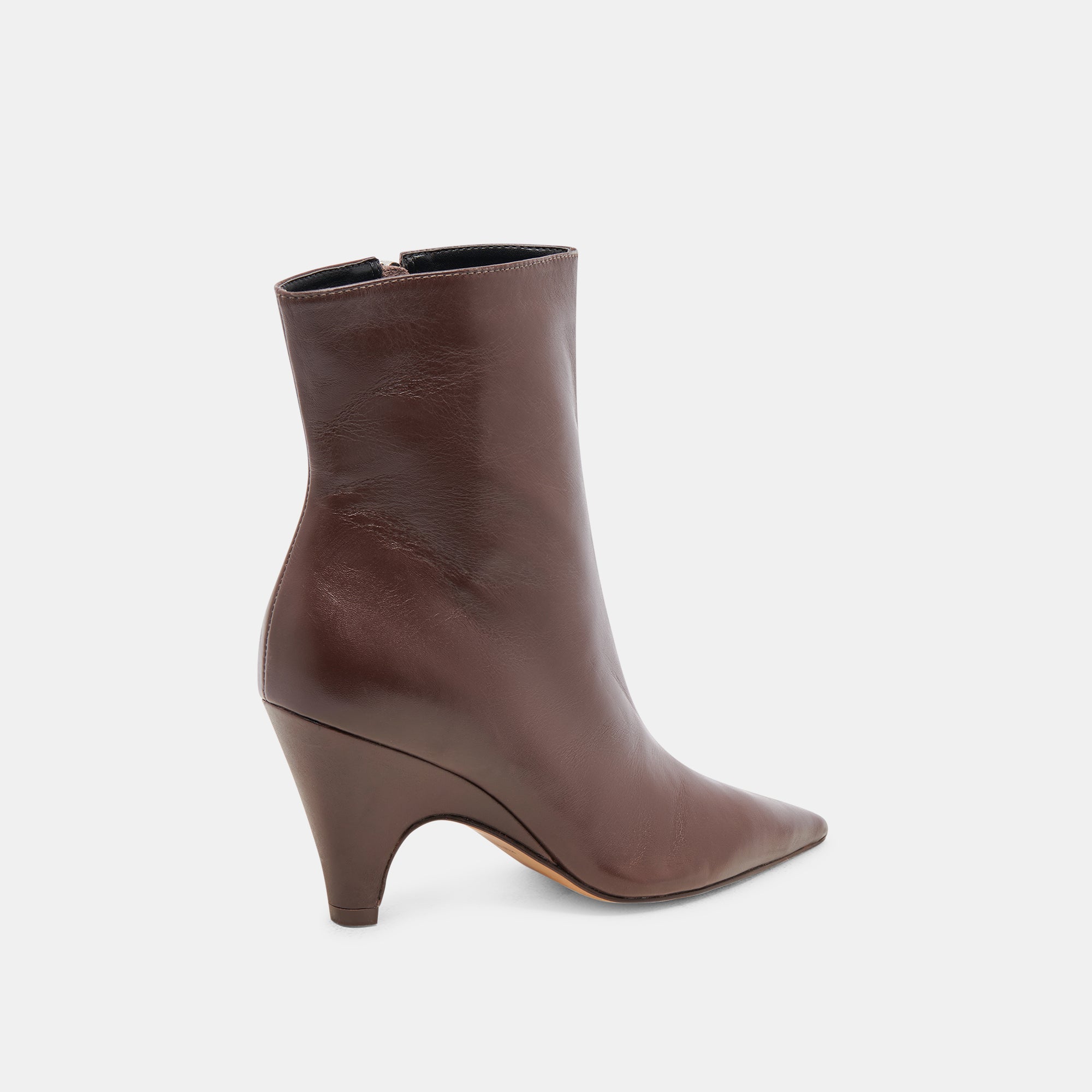 Premium Mahogany Leather Calico Booties for Women - Stylish & Comfortable Ankle Boots for Fall, Winter & Casual Outfits