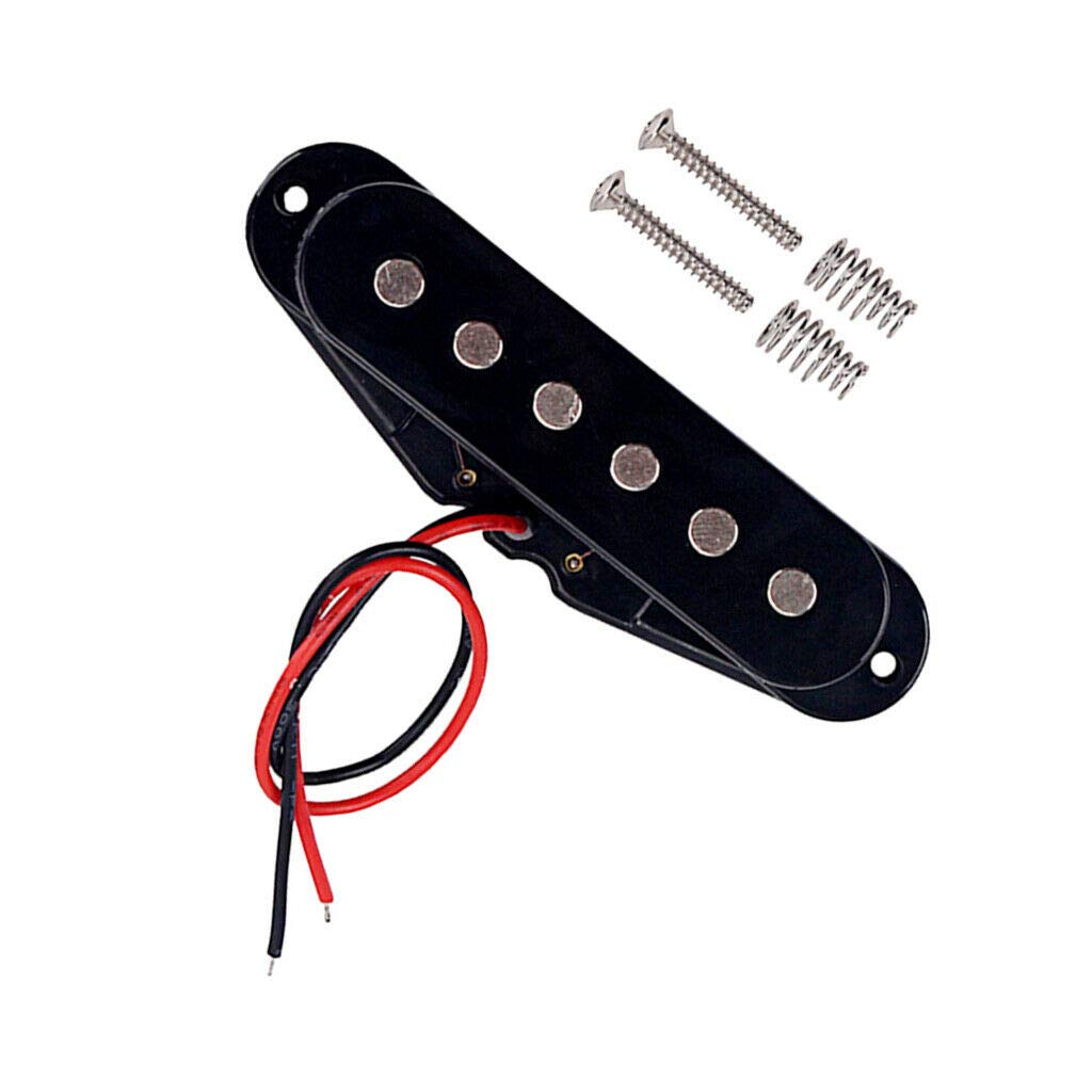 Single Coil Guitar Pickup for Electric Guitar - Middle Position, 50mm Pole Spacing | Replacement Part for Guitar Repair & Upgrade | Perfect for Blues, Rock & Metal Music