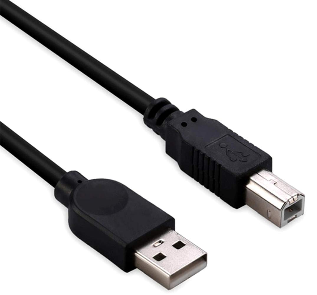 10ft USB 2.0 Printer Cable Type A Male to B Male - Compatible with DYMO LabelWriter 450 & Twin Turbo Label Printers - High-Speed Data Sync for Shipping Labels & Office Use