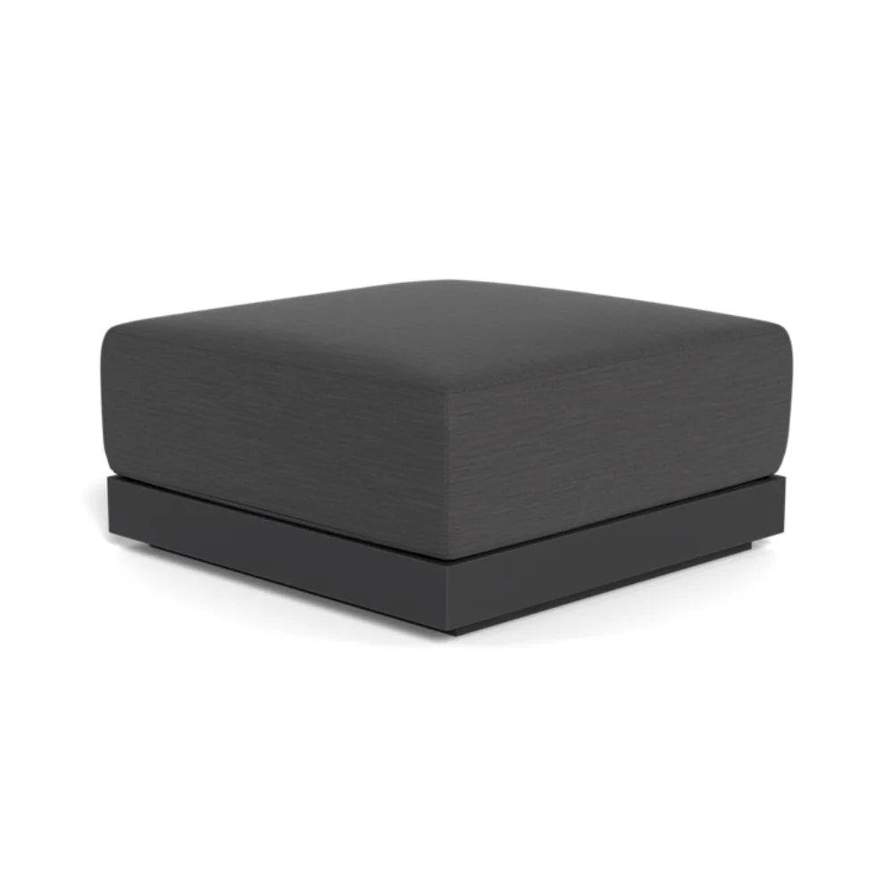 Antigua Outdoor Ottoman - Waterproof Patio Furniture, Weather-Resistant Garden Stool for Poolside, Deck, or Backyard Relaxation