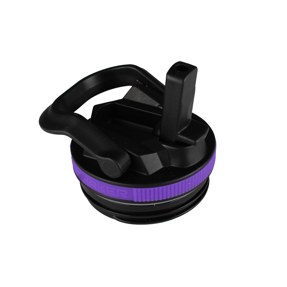 Black Lid with Purple Band