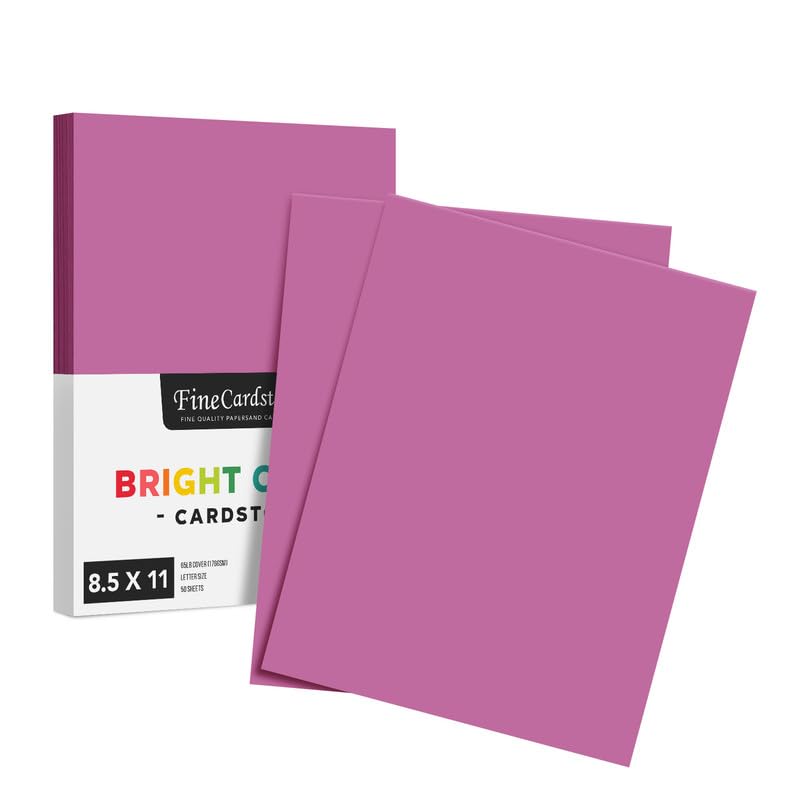 Premium Purple Card Stock Paper - 65lb Thick, Acid & Lignin Free (8.5