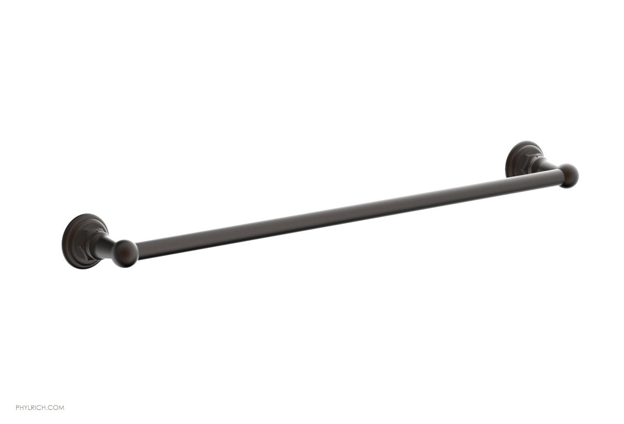 HEX TRADITIONAL 24-Inch Chrome Towel Bar - Bathroom Towel Rack for Hand & Bath Towels - Perfect for Modern & Traditional Bathrooms, Kitchens & Laundry Rooms