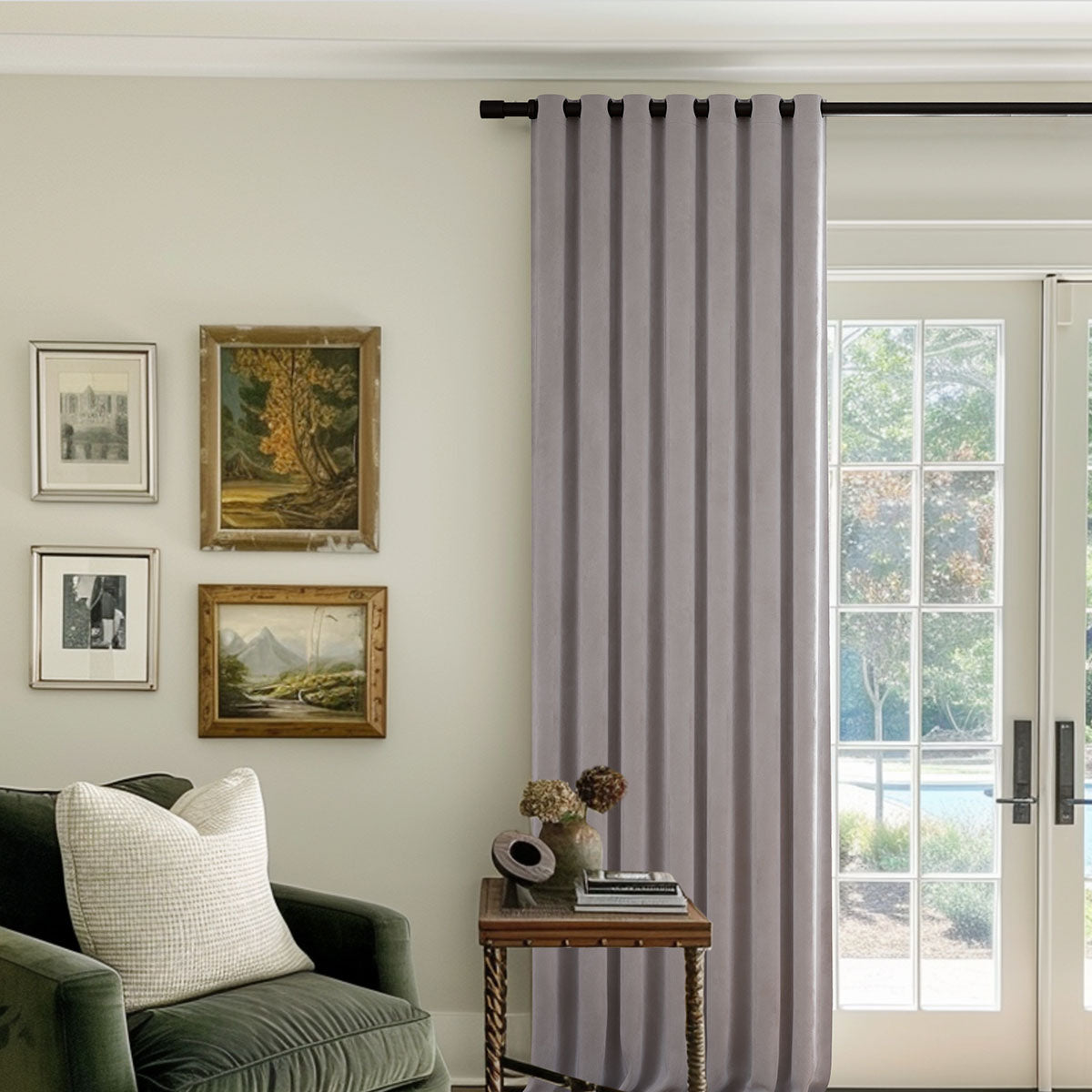 Premium Fire Brick Blackout Curtains - Heavyweight Velvet Thermal Insulated Drapes with Grommet Top for Bedroom & Living Room | Noise Reducing & Light Blocking Luxury Window Treatments