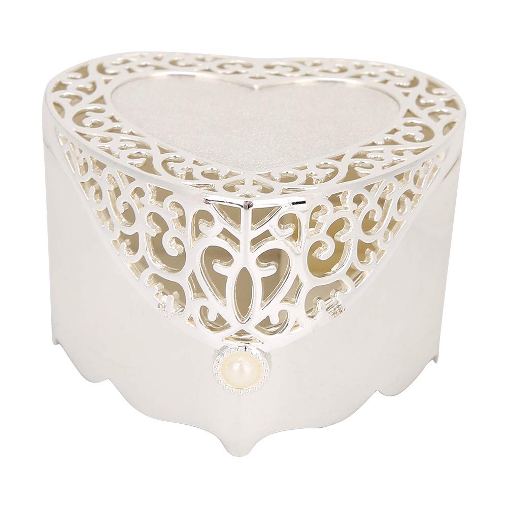 Elegant Heart-Shaped Jewelry Storage Box - European Style Hollow Out Design for Necklaces, Rings & Accessories | Perfect for Travel, Gifts & Home Organization