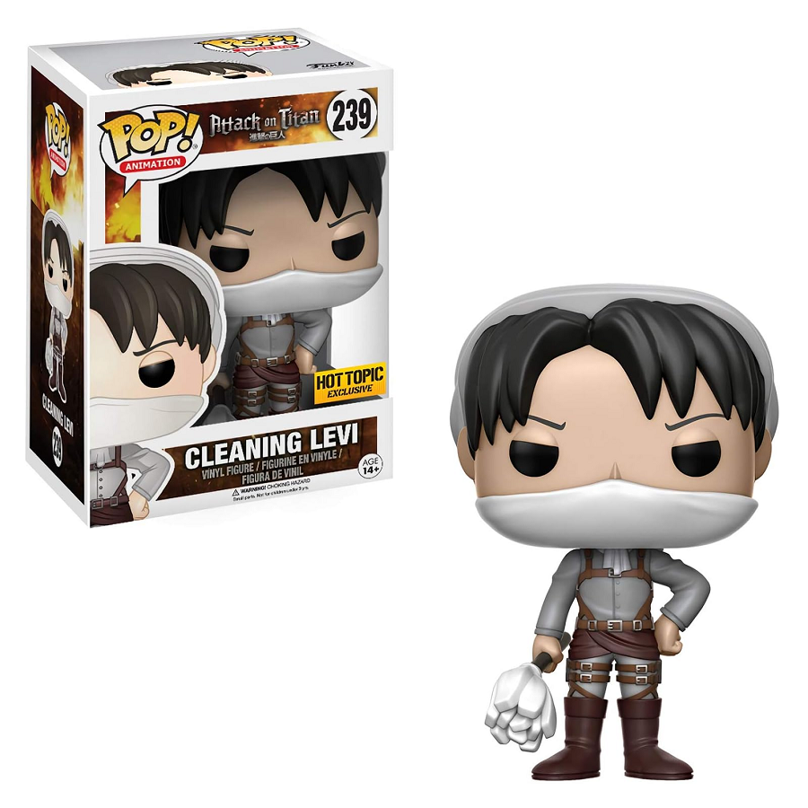 Funko Pop! Attack on Titan: Levi Ackerman #239 - Anime Collectible Figure for Fans & Gift Ideas - Perfect for Display, Decor, and Anime Merch Collections