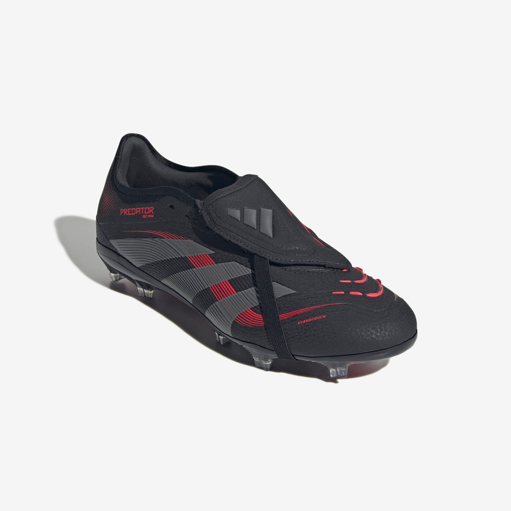 Adidas Predator Pro Fold Over Tongue Soccer Cleats - Lightweight Football Shoes for Men with Enhanced Grip - Perfect for Turf, Grass & Indoor Matches