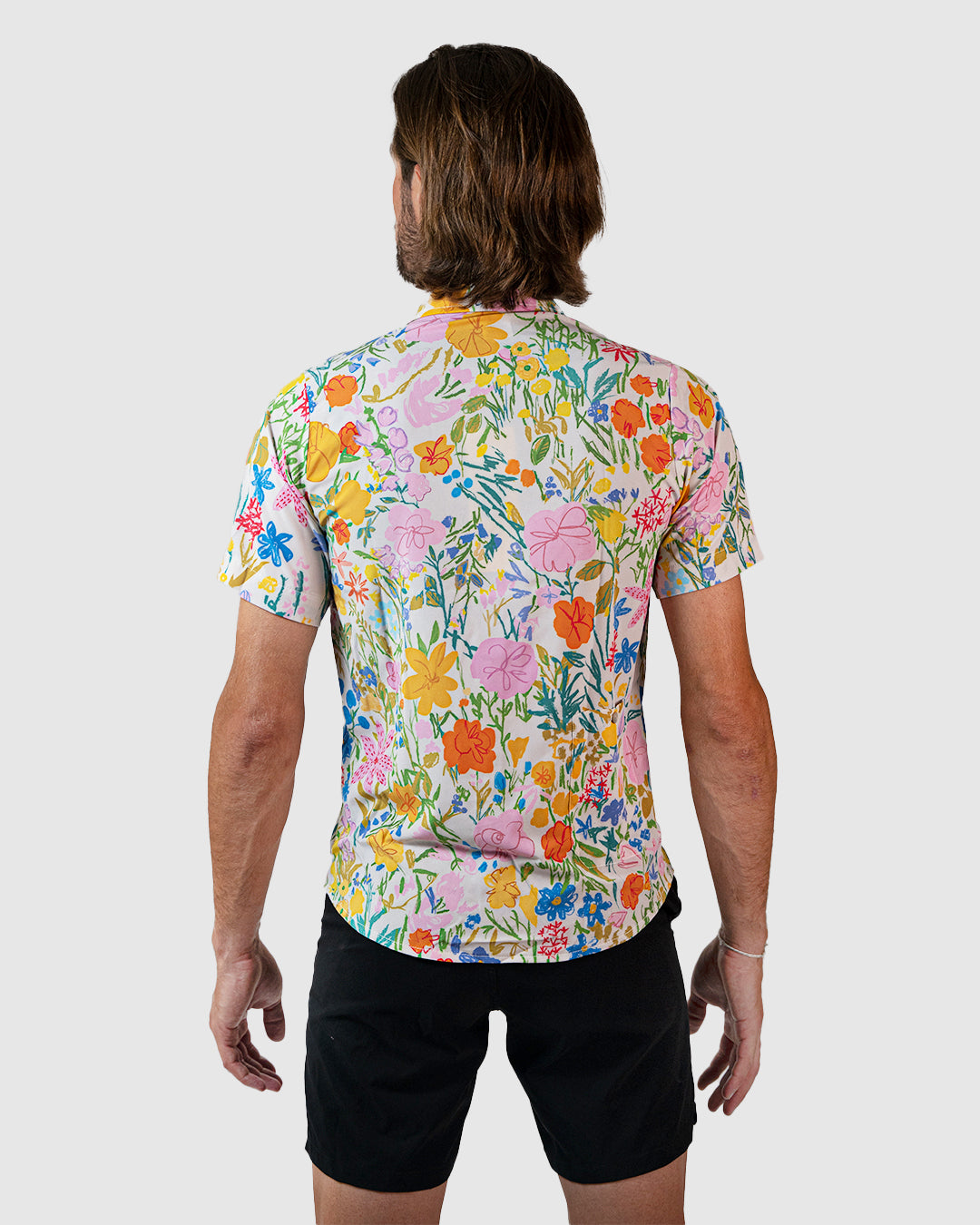 Wildflower Resort Shirt - Floral Print Casual Button Down Shirt for Men & Women | Perfect for Vacation, Beach Getaways & Summer Outings