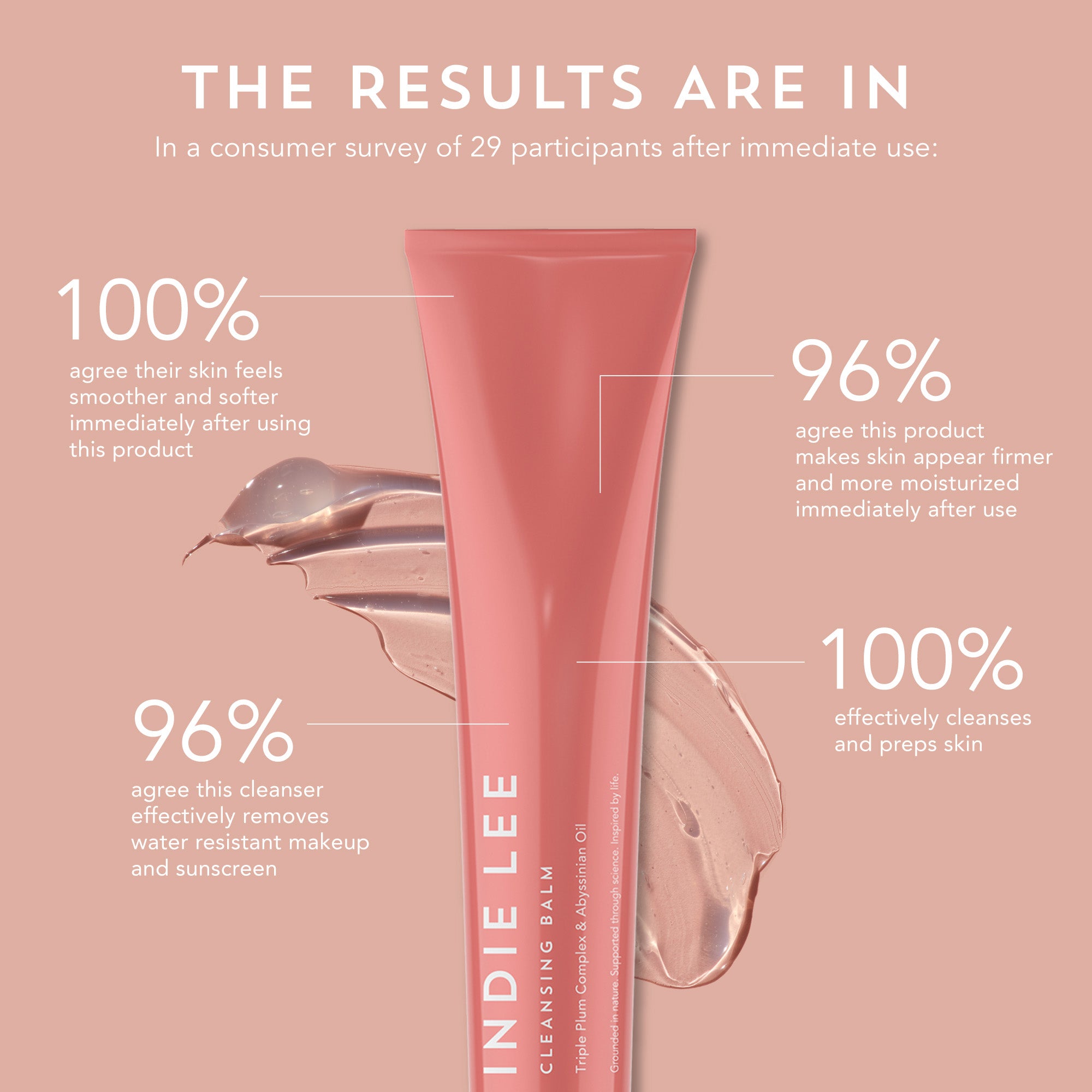 Indie Lee Cleansing Balm - Gentle Makeup Remover & Deep Cleanser for All Skin Types | Perfect for Daily Skincare & Travel