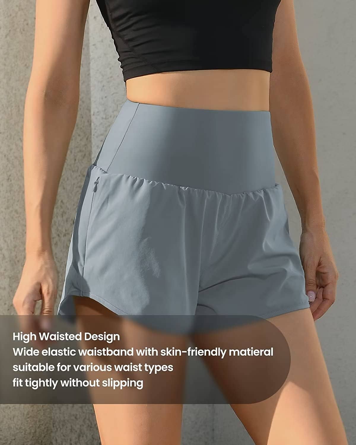 High Waisted Shorts for Women - Comfortable Stretchy Denim Shorts with Pockets | Perfect for Summer, Beach, Gym & Casual Outfits