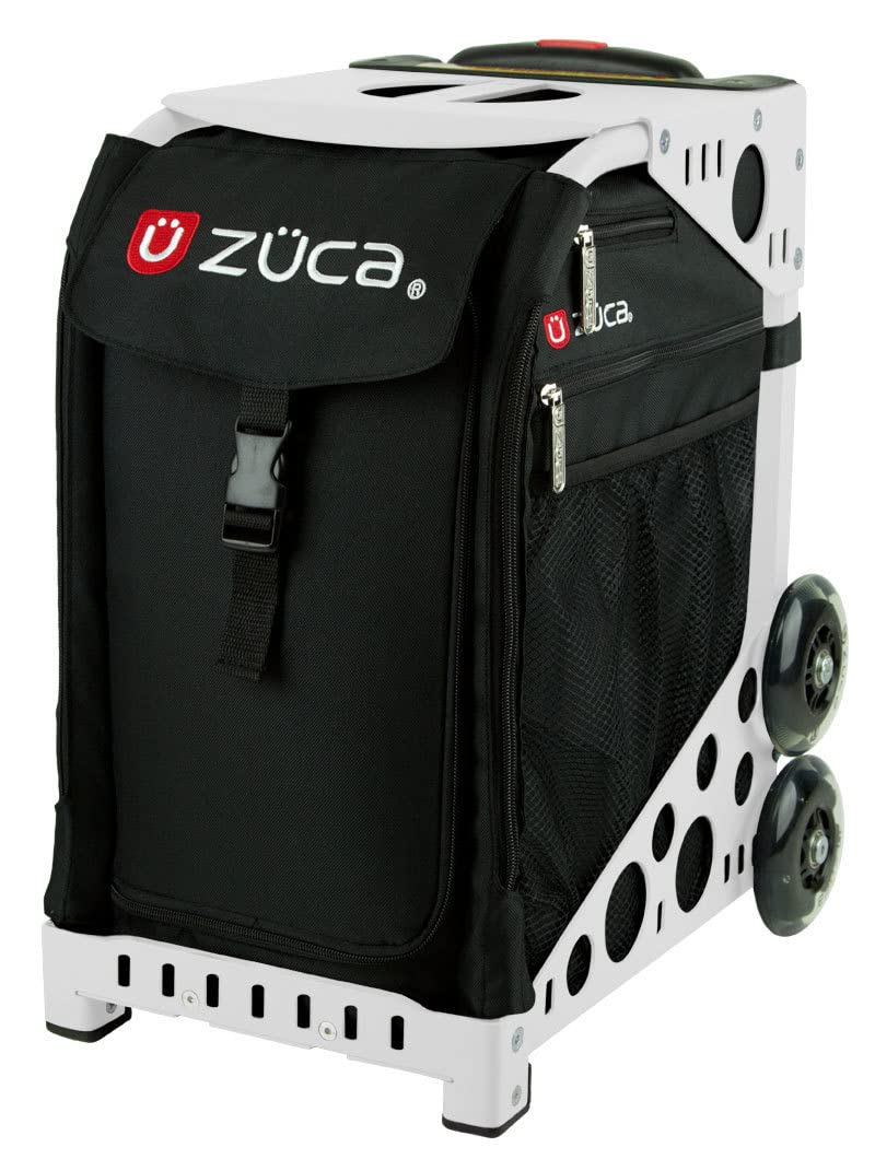 ZUCA Obsidian Sport Insert Bag with White Frame - 5 Packing Pouches & Toiletry Bag Set | Travel Organizer for Gym, Yoga, and Sports Accessories