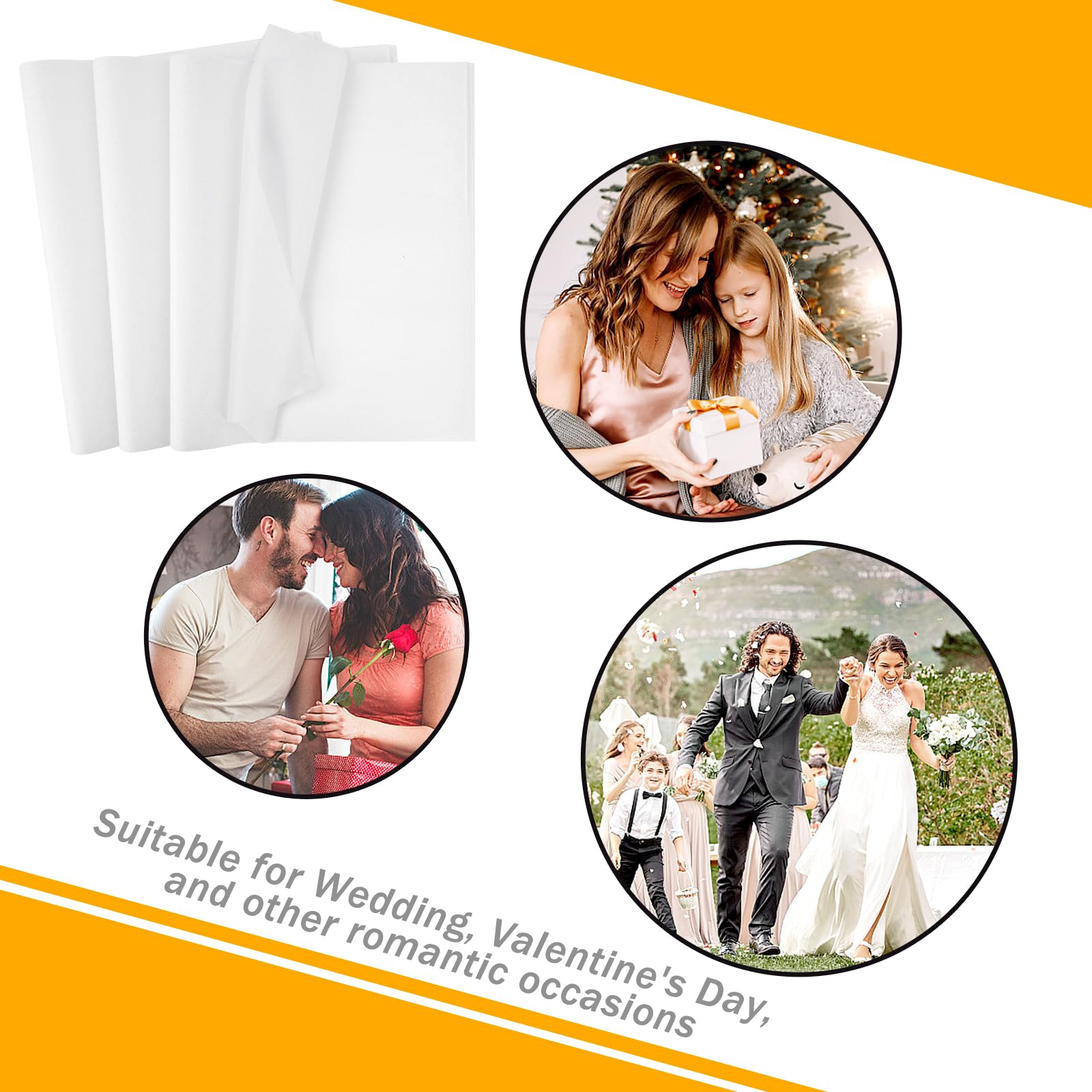 Premium 120-Sheet White Tissue Paper (14