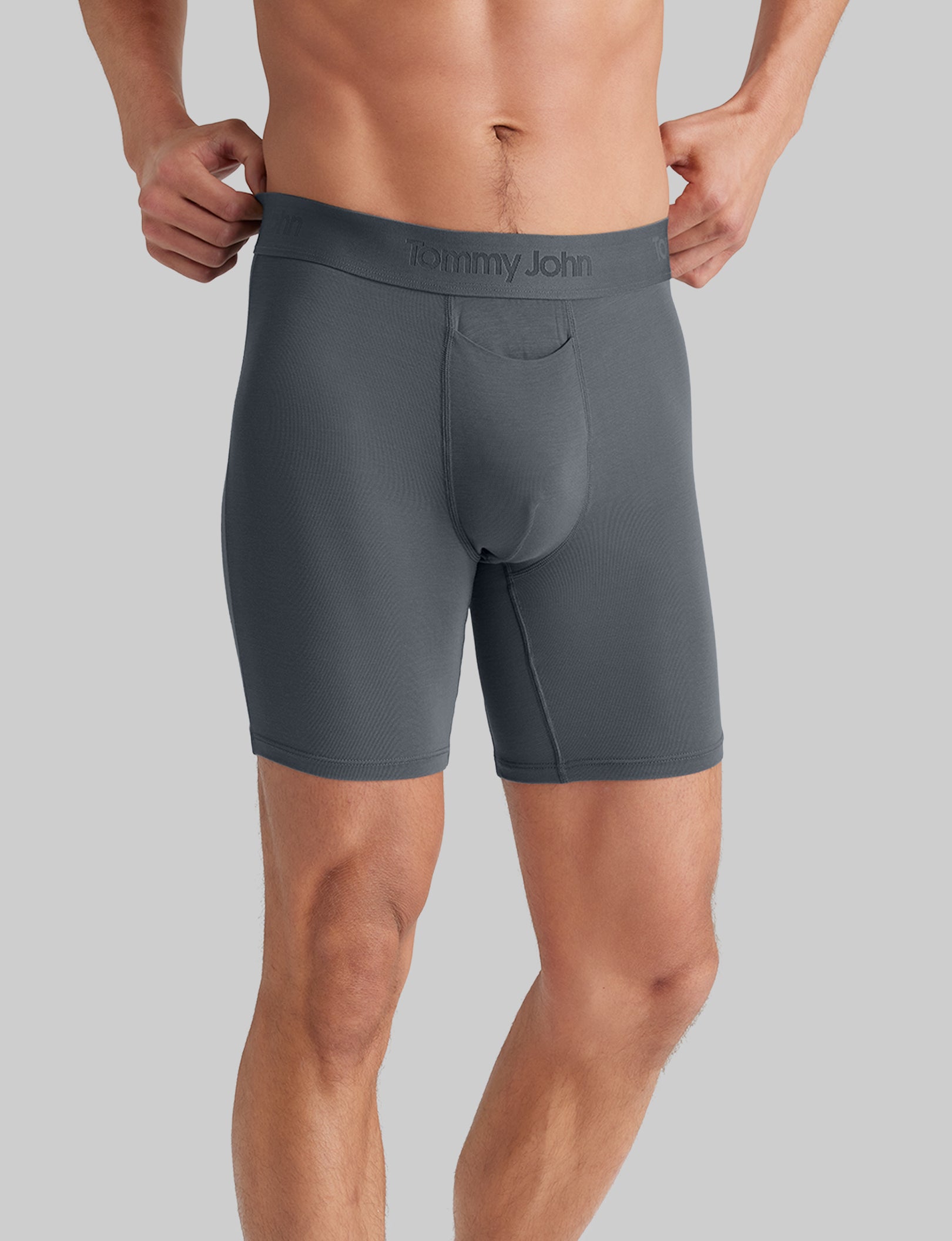 Second Skin Mid-Length Boxer Briefs for Men - 6 Pack (3 Pairs) - Ultra Soft Breathable Underwear for Everyday Comfort & Active Lifestyle