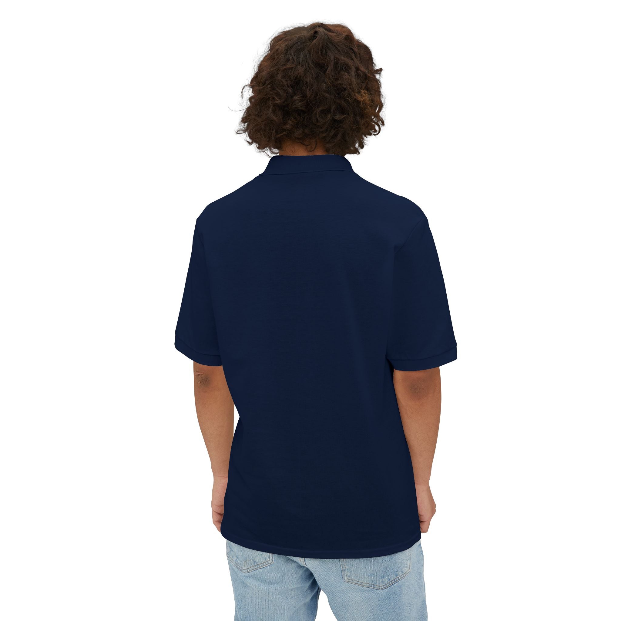 Atomic Defense Men's Performance Piqué Polo Shirt - Moisture Wicking, Breathable & Comfortable for Golf, Tennis & Casual Wear
