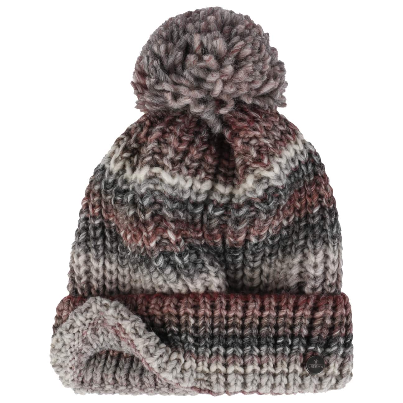 Lierys Finja Bobble Hat - Warm Winter Knit Beanie for Women & Men - Cozy Cable Knit Pom Pom Hat for Cold Weather - Perfect for Skiing, Snowboarding & Outdoor Activities