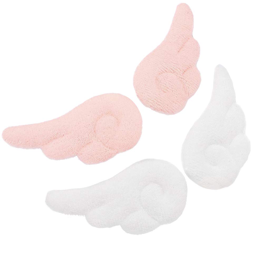 2 Pairs Angel Wings Hair Clips for Women - Soft Plush Hairpins, Creative Decorative Hair Accessories for Girls, Festival Headwear & Cosplay Costume Accessories (Great for Halloween, Christmas Parties & Costume Events)