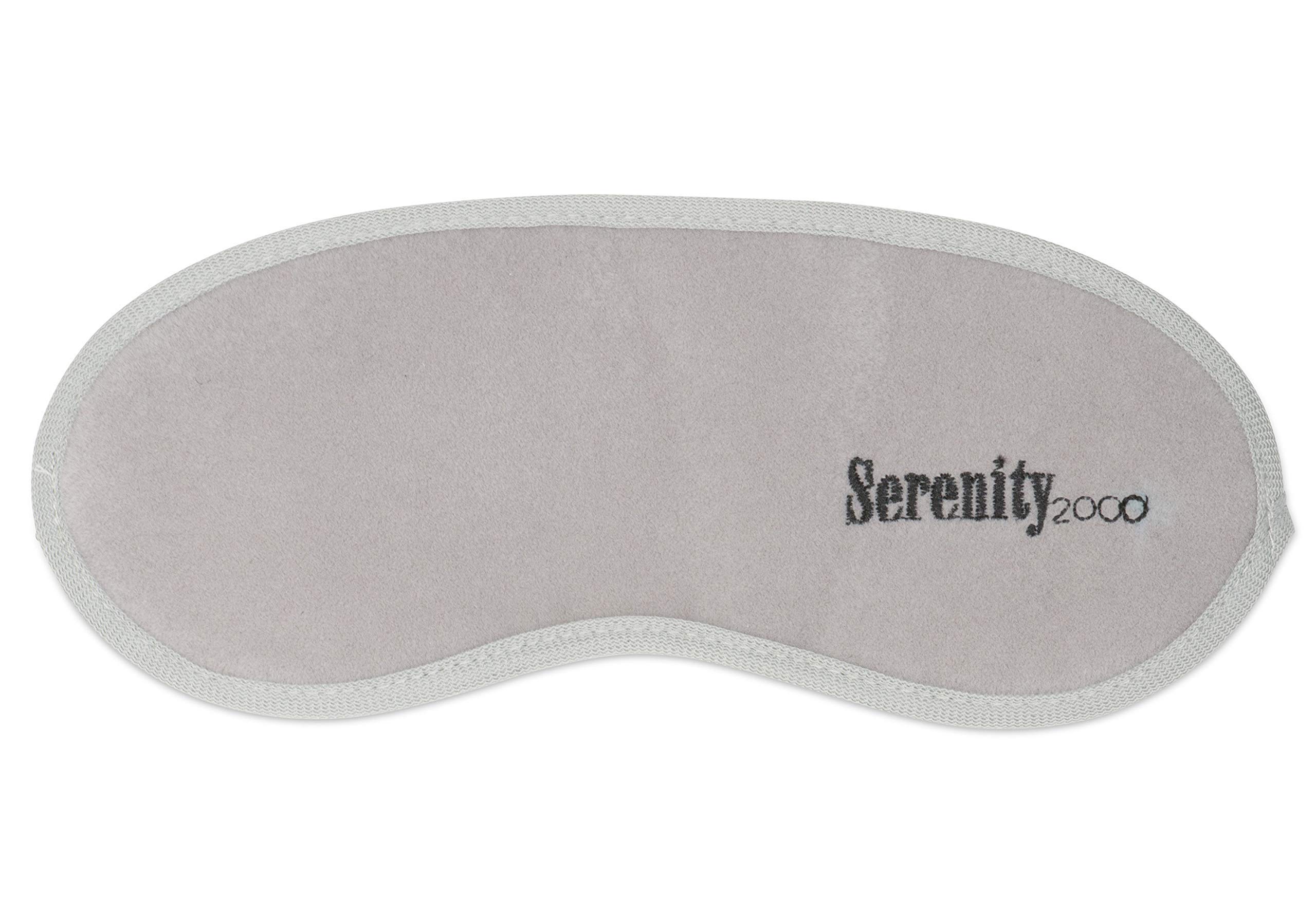 Serenity 2000 Magnetic Therapy Eye Mask with 12 Magnets - Relieve Eye Strain, Migraine & Improve Sleep - Soft Gray Sleep Mask for Stress Relief, Travel & Meditation