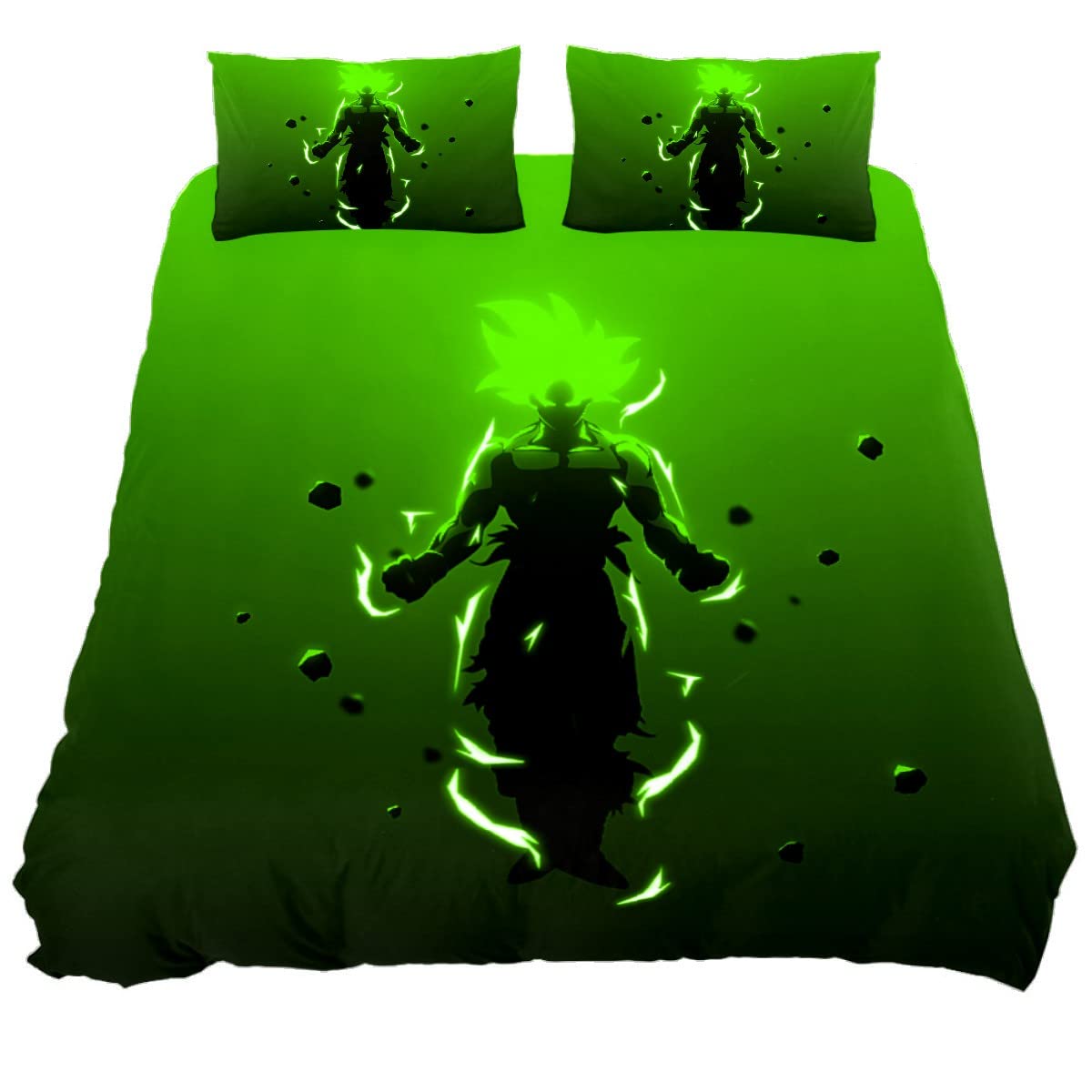 HULKBIDBV 3D Digital Print Orangutan & Unicorn Kids Bedding Set - Cartoon Duvet Cover for Girls, Queen Size | Fun Jungle & Fantasy Themed Bedroom Decor for Children's Room