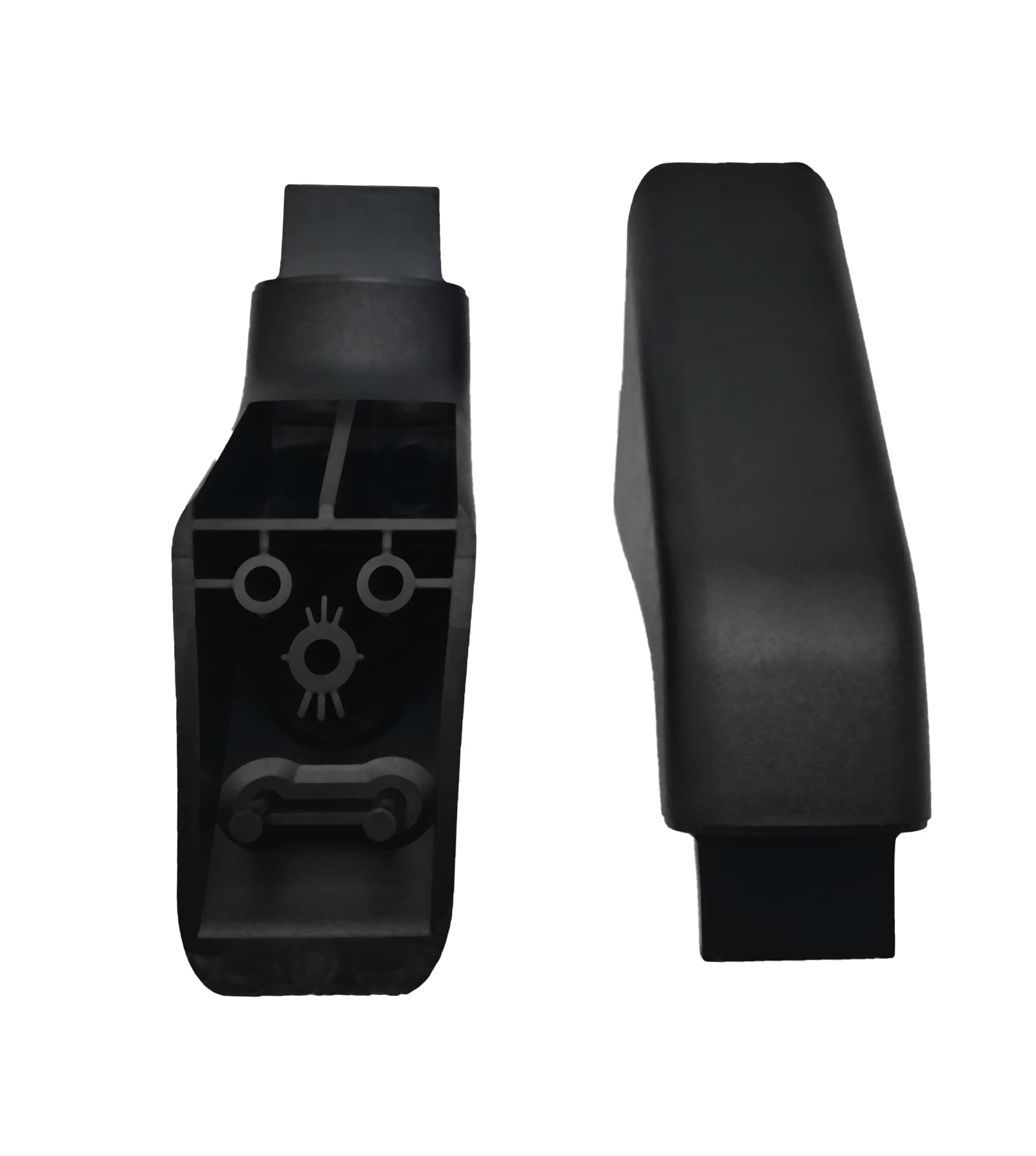 2 Pack WB7X7183 Black Oven Handle End Cap Replacement for GE Wall Stove Oven Range - Compatible with AP2019449 PS256613 WB15K5069 268072 - Durable Kitchen Appliance Accessory for Easy Installation & Secure Grip