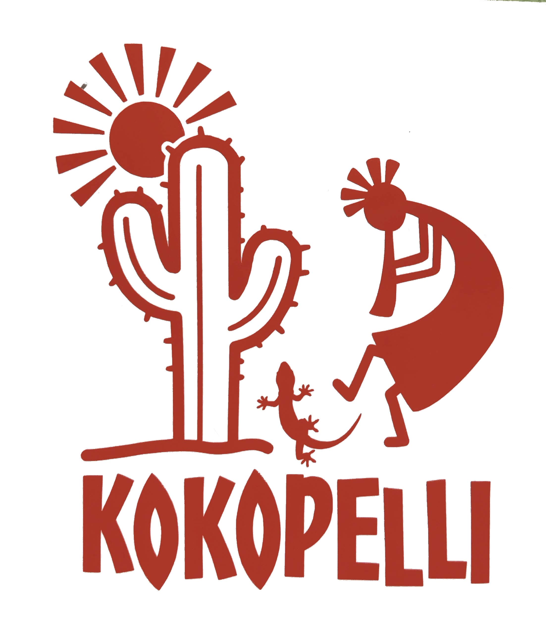 Custom Kokopelli Decal - Southwestern Tribal Art Sticker with Lizard & Cactus Design for Tumblers, Laptops, Car Windows | Choose Your Size & Color | Perfect for Outdoor Enthusiasts & Boho Decor