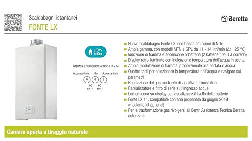 Beretta LX 11 Gas Water Heater - Compact & Efficient for Home Use