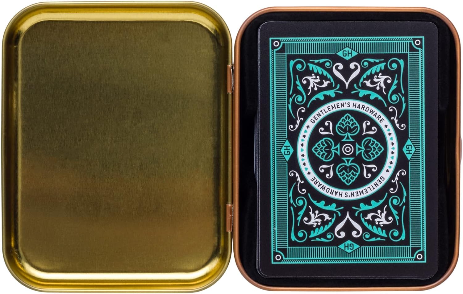 Waterproof Playing Cards for Men - Standard Poker Size Deck with Travel Tin, 52 Cards & Cocktail Recipes | Perfect for Outdoor Adventures, Pool Parties & Travel
