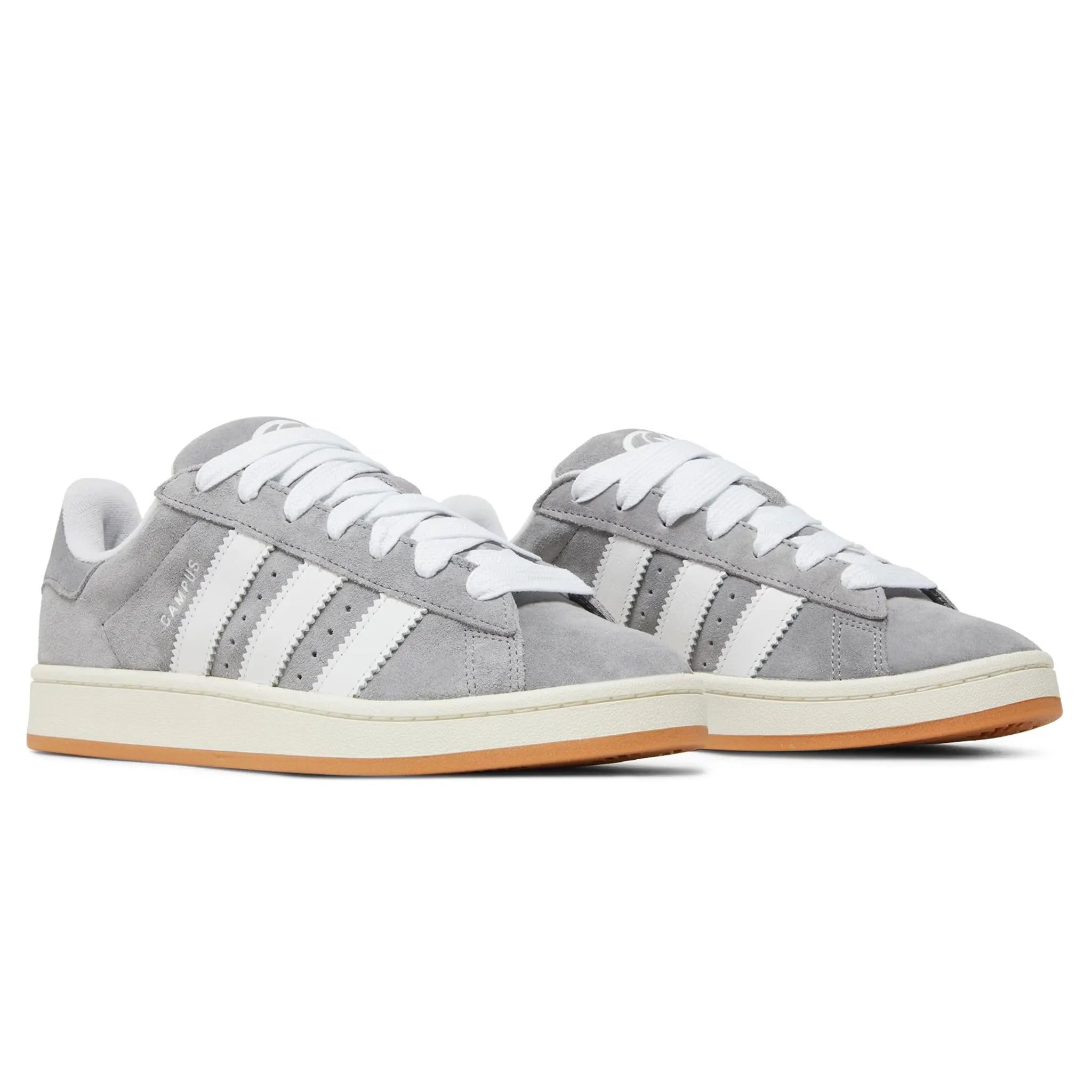 Adidas Campus 00s Grey White Sneakers - Men's Retro Running Shoes for Casual Wear & Street Style Fashion