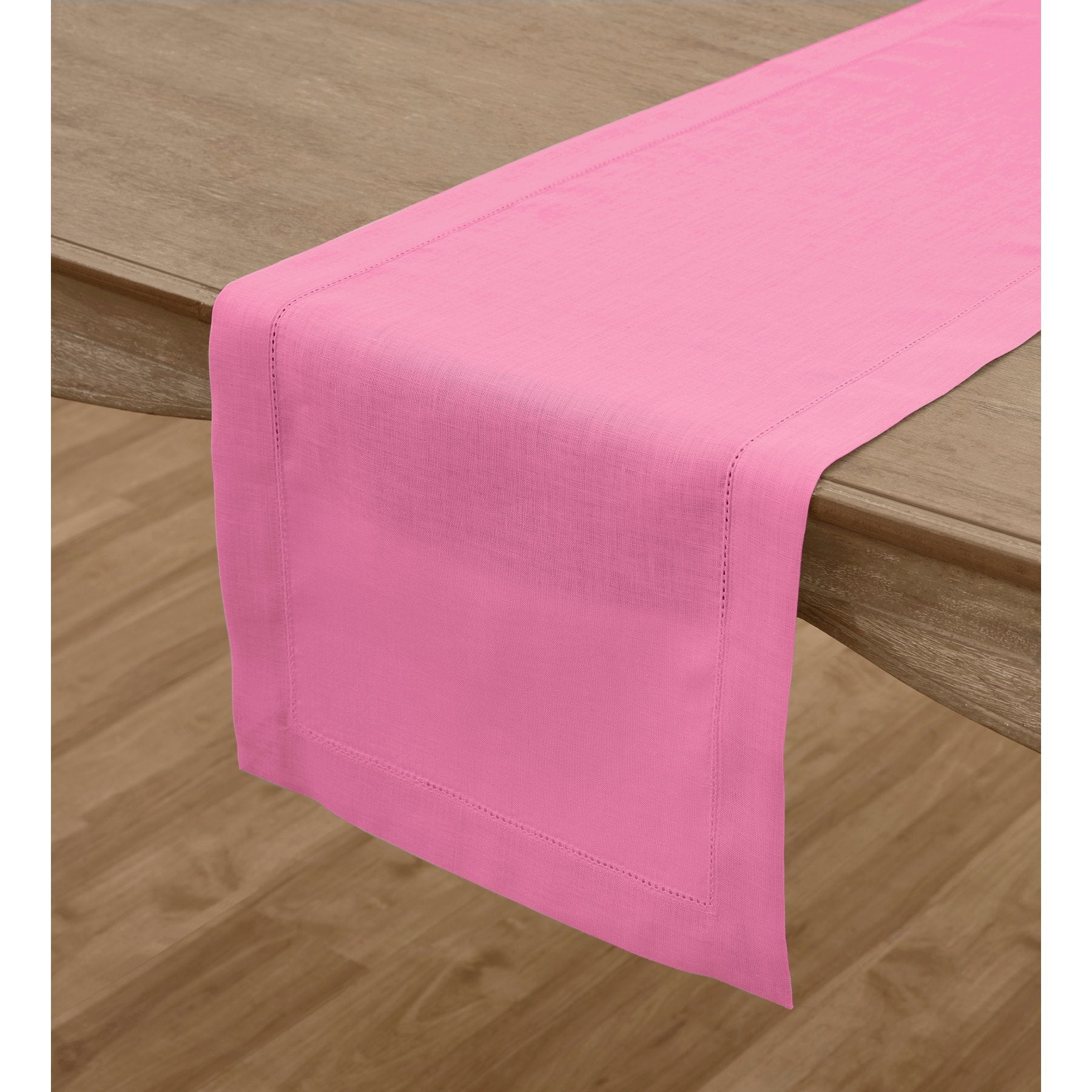 Elegant Classic Hemstitch Table Runner - Premium Linen Dining Table Decor for Weddings, Holidays & Home Decor