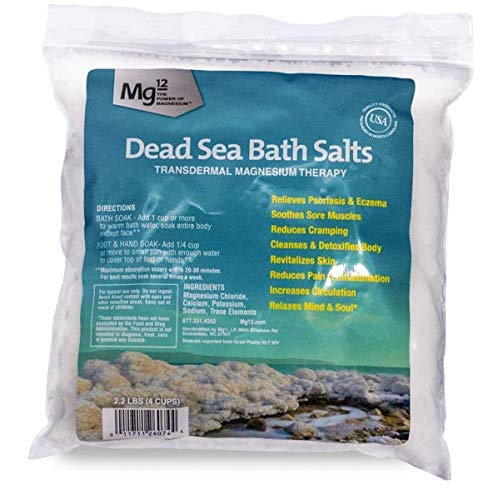 Premium 2.2 lbs Dead Sea Bath Salts - Natural Mineral Rich for Relaxation & Skin Care - Perfect for Spa, Stress Relief & Muscle Recovery at Home