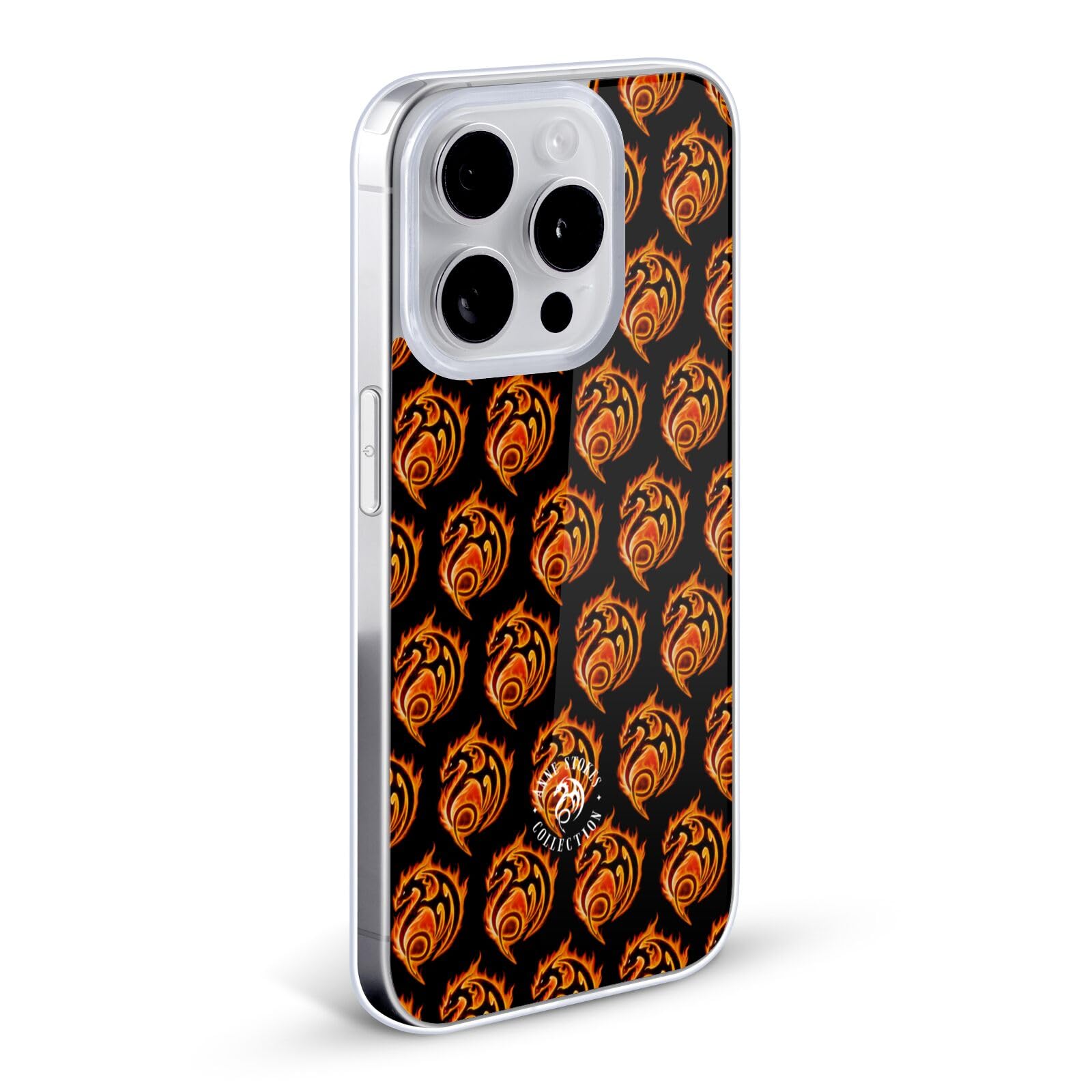 Officially Licensed Anne Stokes Dragon Fire Tribal Soft Gel Case for Apple iPhone 12 & iPhone 12 Pro - Stylish Protection for Fantasy Lovers & Gaming Enthusiasts