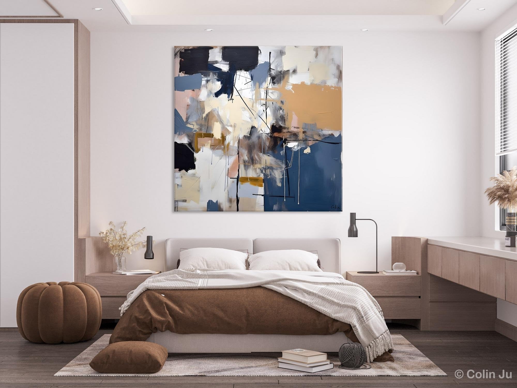 Extra Large Canvas Paintings for Living Room Wall Decor | Original Modern Abstract Artwork | Handmade Wall Art for Home & Office | Perfect for Modern Interior Design & Gift Giving