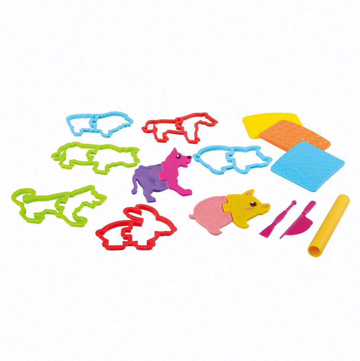 PlayGo Animal Dough Tool Pack - Fun & Creative Modeling Clay Set for Kids - Perfect for Arts, Crafts & Sensory Play at Home or School