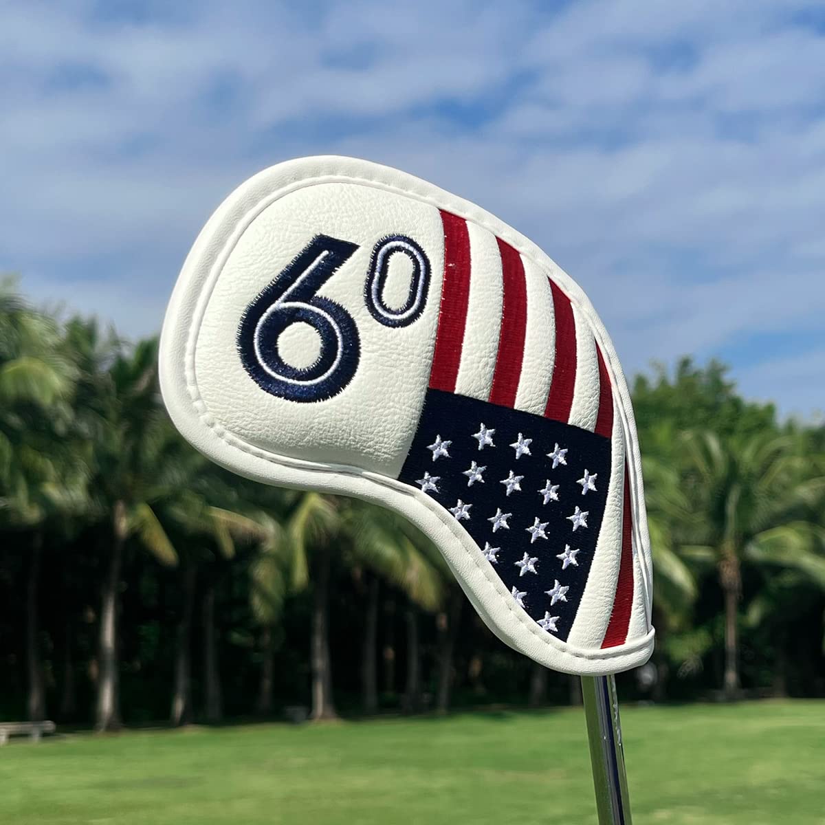 Premium Golf Iron Head Covers Set - USA Flag Design for PXG0311 Clubs | Protective Wedge & Iron Covers | Perfect for Golf Tournaments, Driving Range & Club Protection