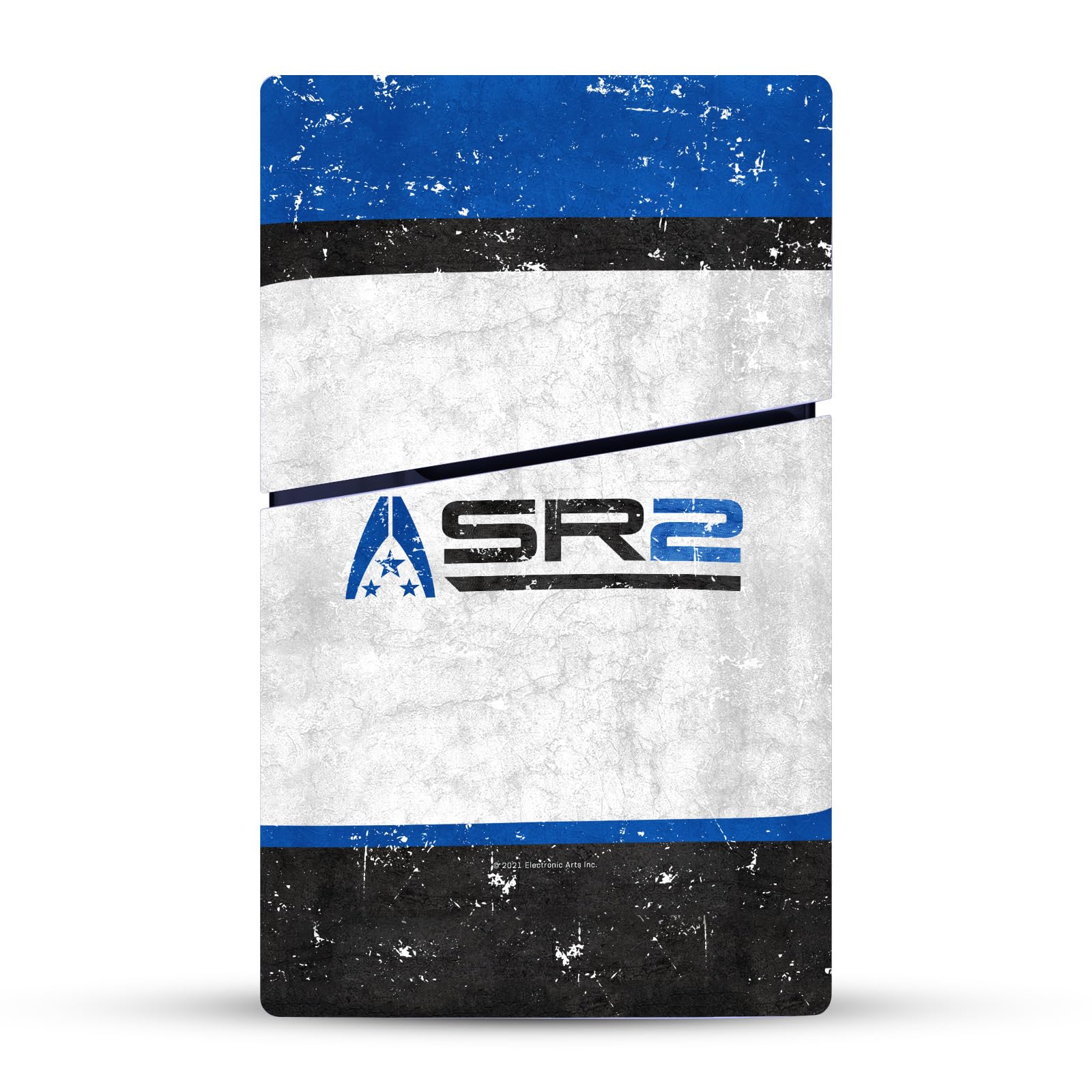 Official EA Bioware Mass Effect SR2 Normandy Vinyl Sticker Set - 3 Badges & Logos for Sony PS5 Slim/PRO Disc Console & DualSense Controller - Gaming Skin Decal for Customization - Perfect for Gaming Setups & Collector Displays