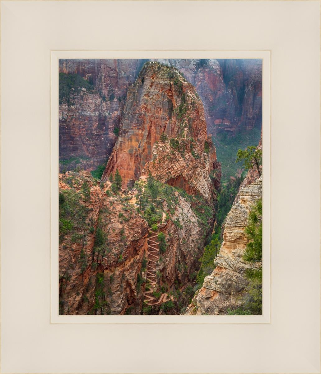 Angels Landing by Julie Kerr - Stunning Landscape Art Print for Home & Office Decor | Perfect for Living Rooms, Bedrooms, and Gifts