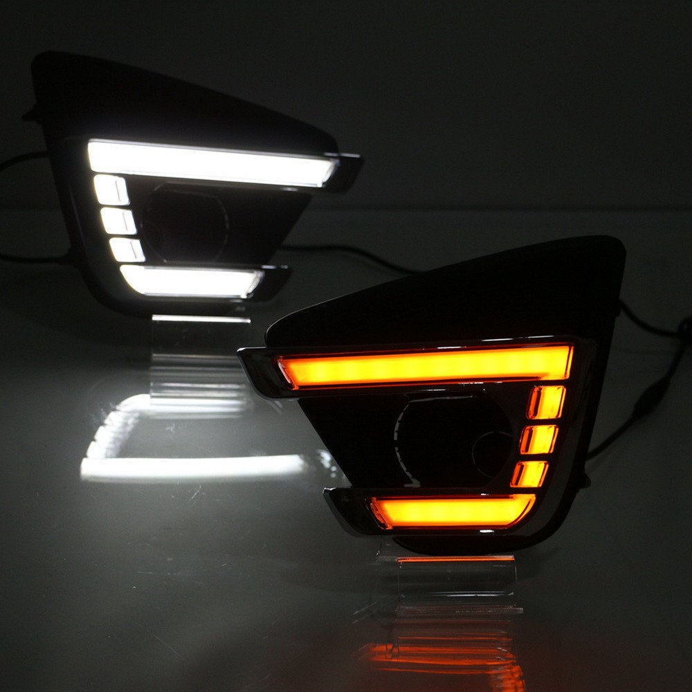 LED DRL Lights for Mazda CX-5 2013-2016 with Yellow Turn Signal - Perfect for Daytime Safety