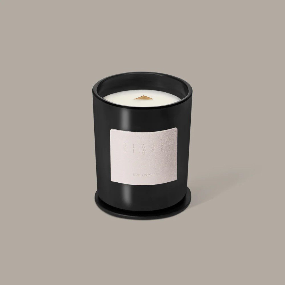 BLACK BLAZE Bush Walk Scented Soy Candle - Natural Aromatherapy Home Decor for Relaxation, Meditation & Cozy Evenings | Perfect for Living Room, Bedroom & Spa